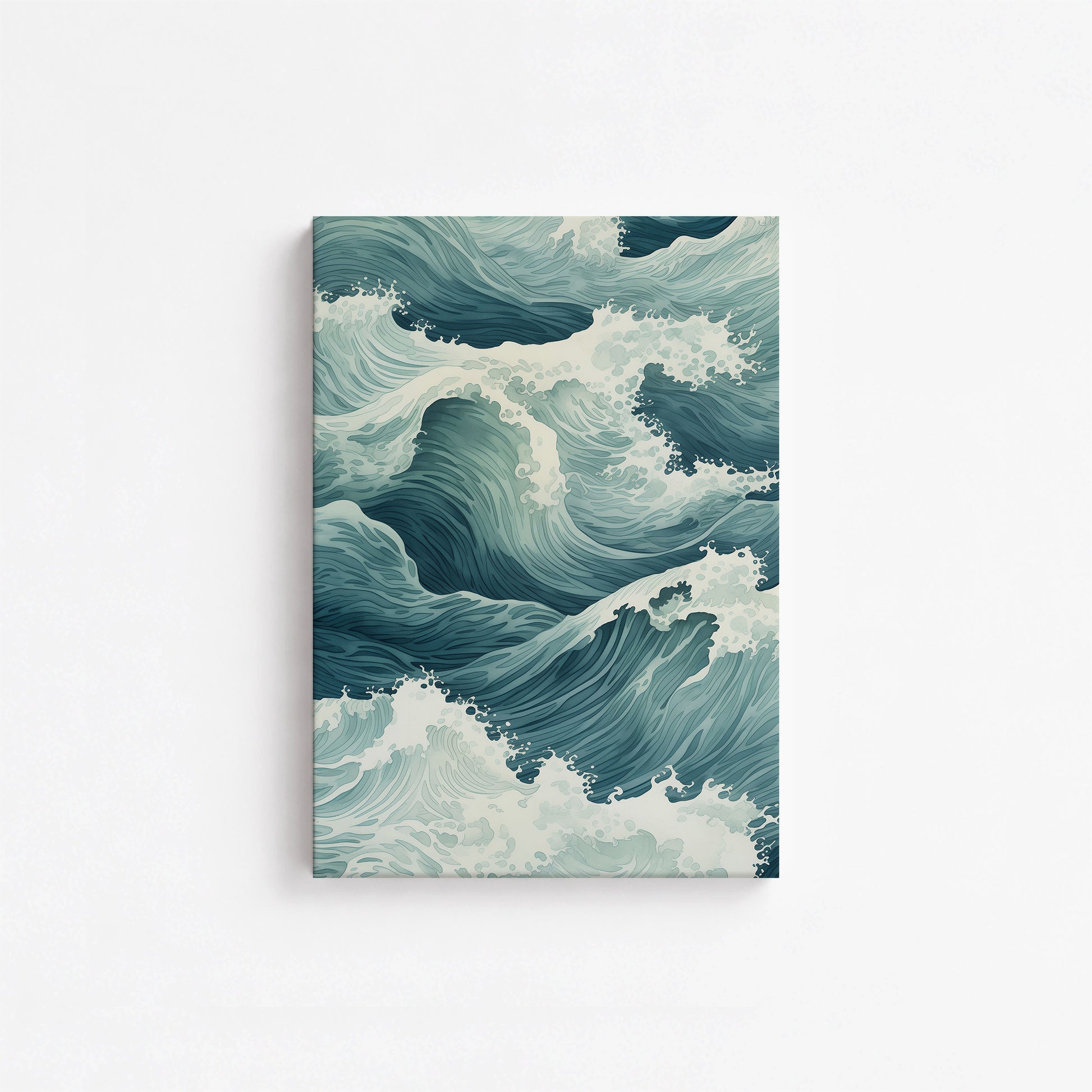 Tidal Symphony, 21x30cm Satin Canvas Art Reproduction