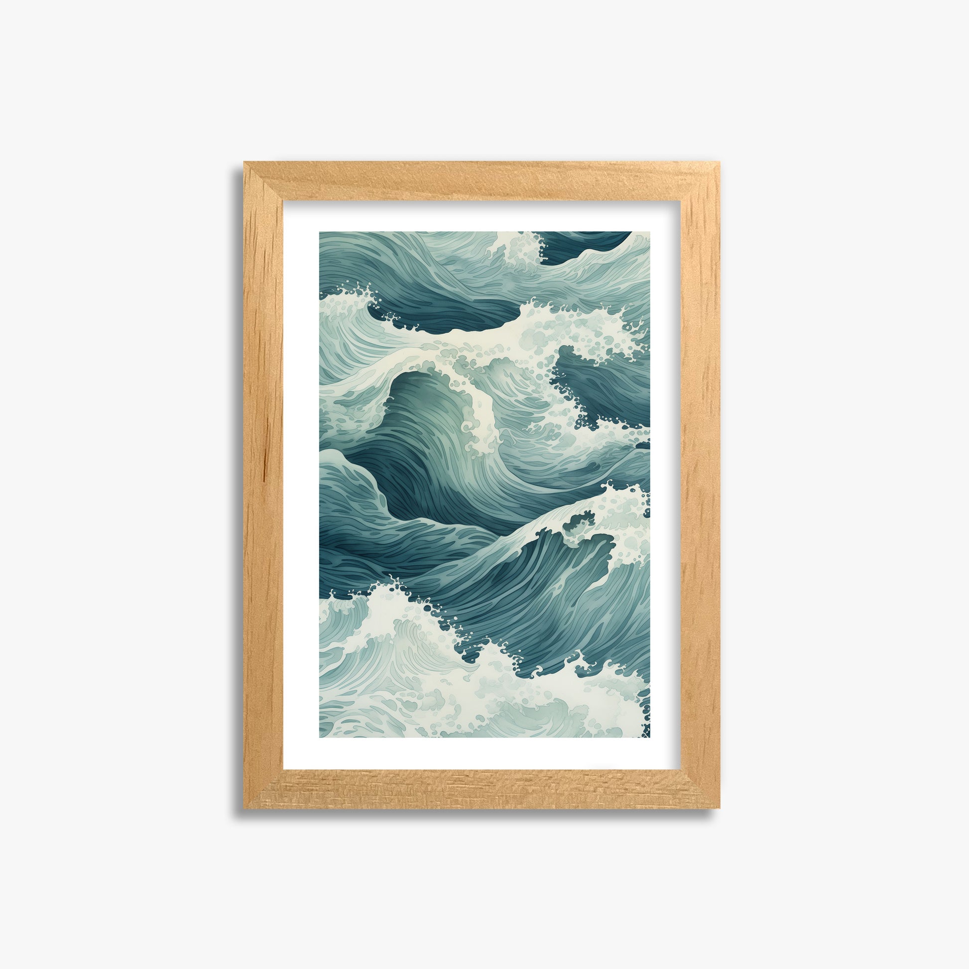 Tidal Symphony, 21x30cm Oak Framed Art Reproduction