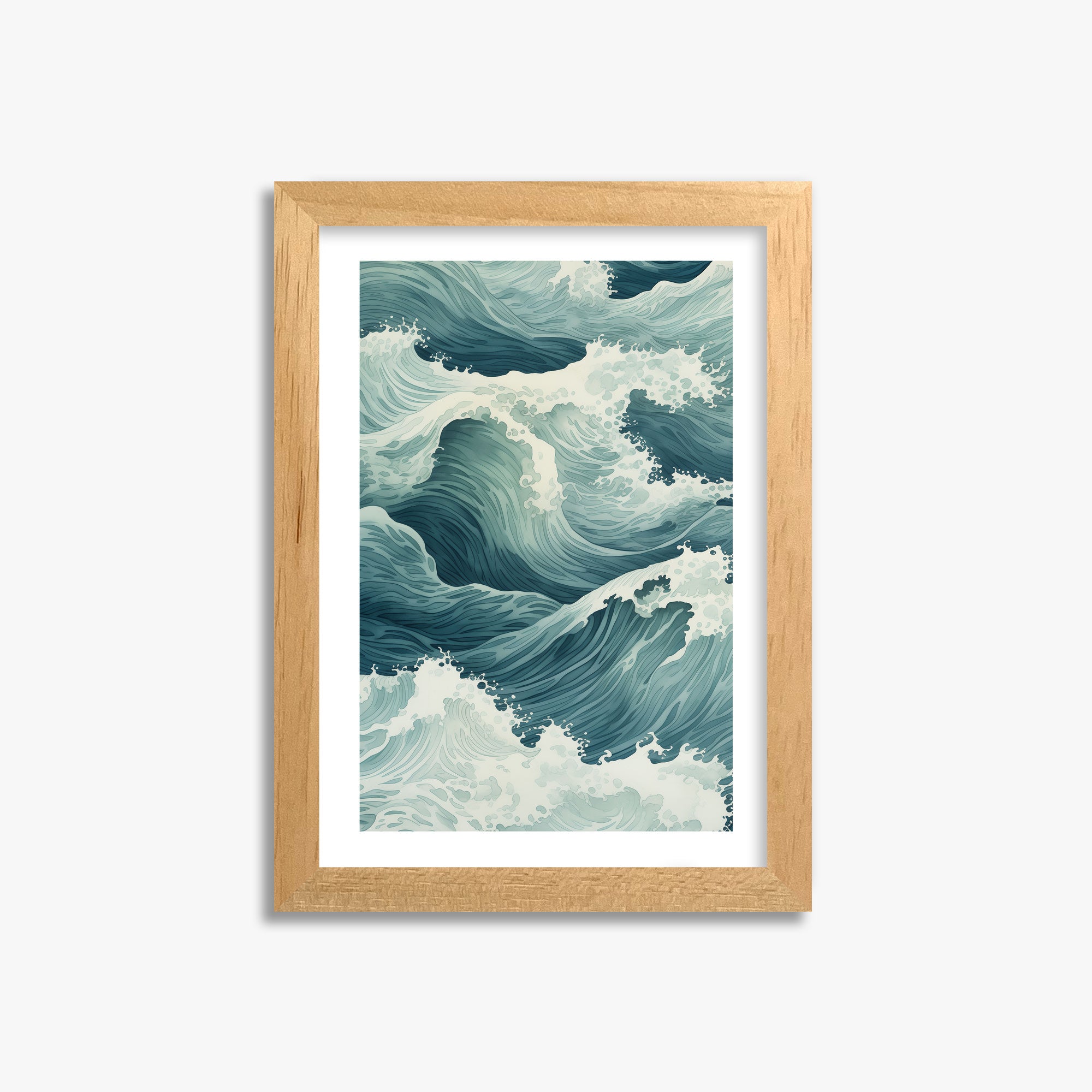 Tidal Symphony, 21x30cm Oak Framed Art Reproduction