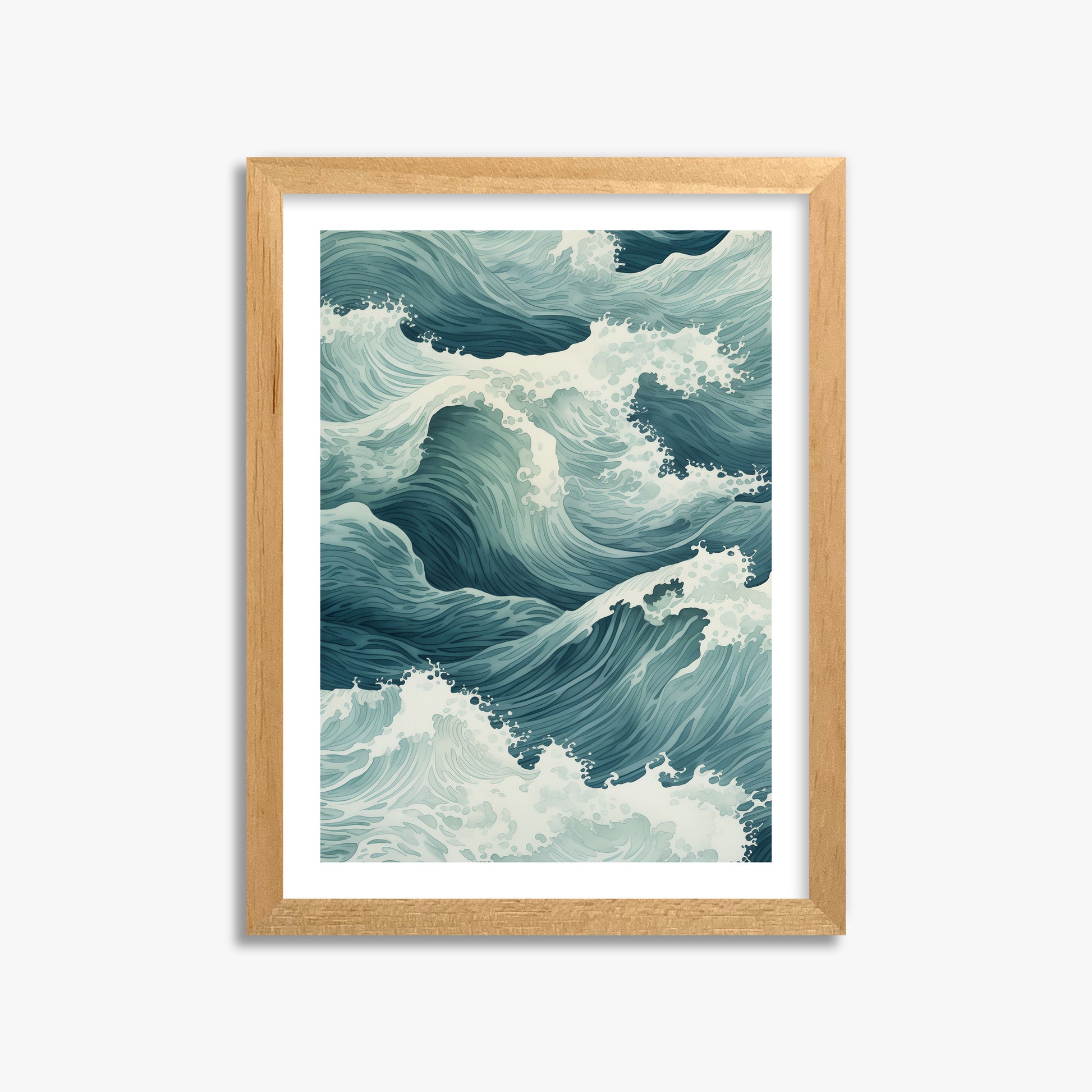 Tidal Symphony, 30x40cm Oak Framed Art Reproduction