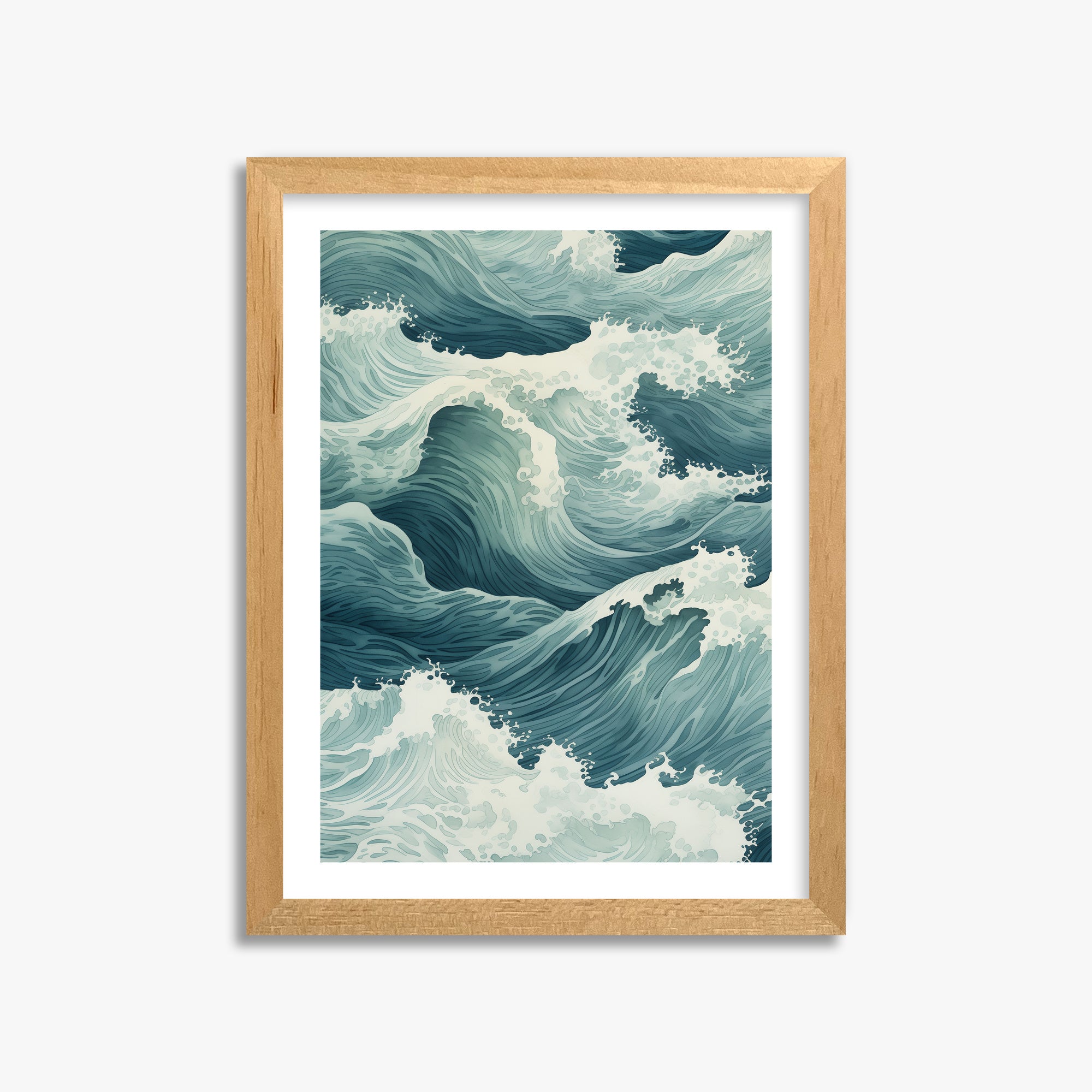 Tidal Symphony, 30x40cm Oak Framed Art Reproduction