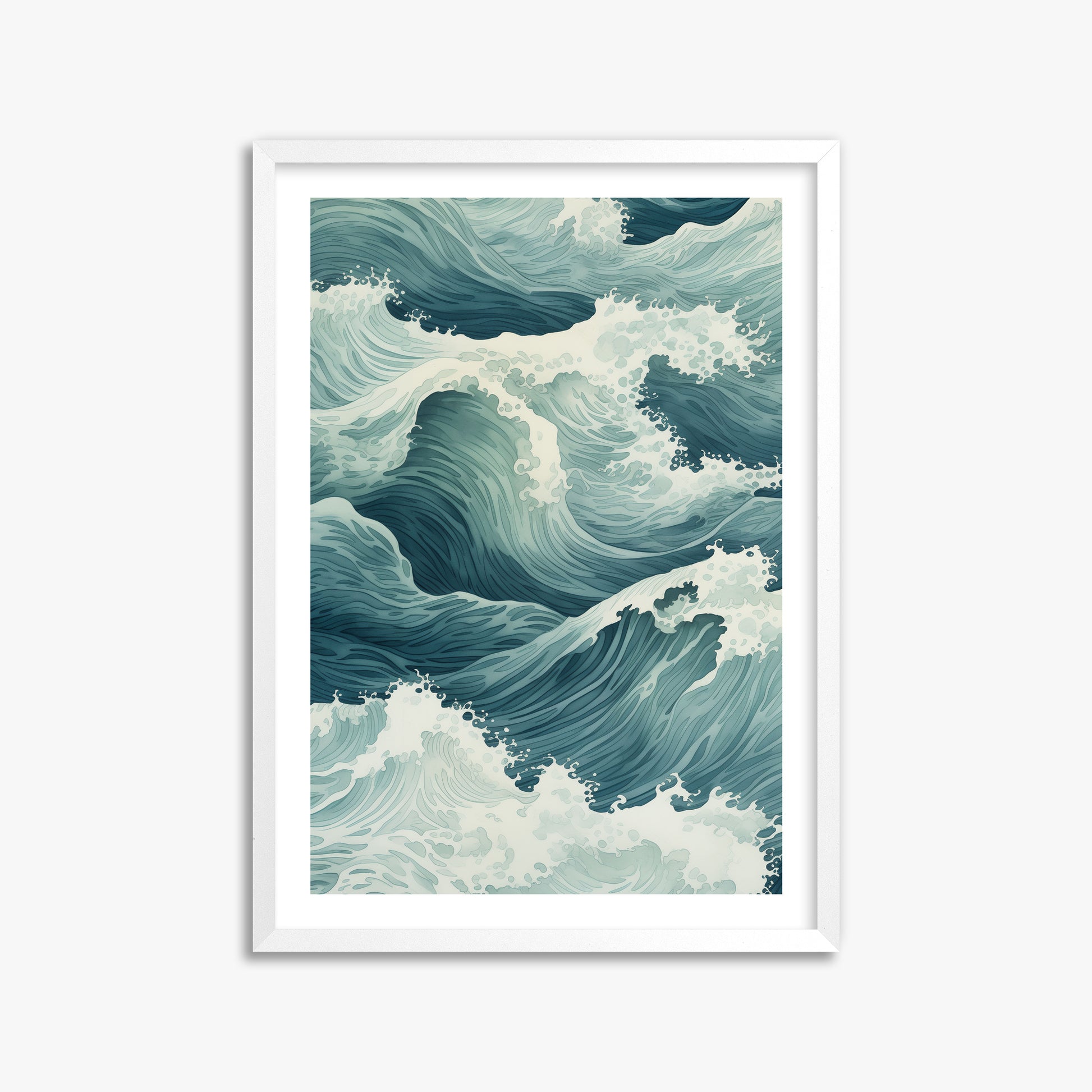 Tidal Symphony, 50x70cm Whitek Framed Art Reproduction