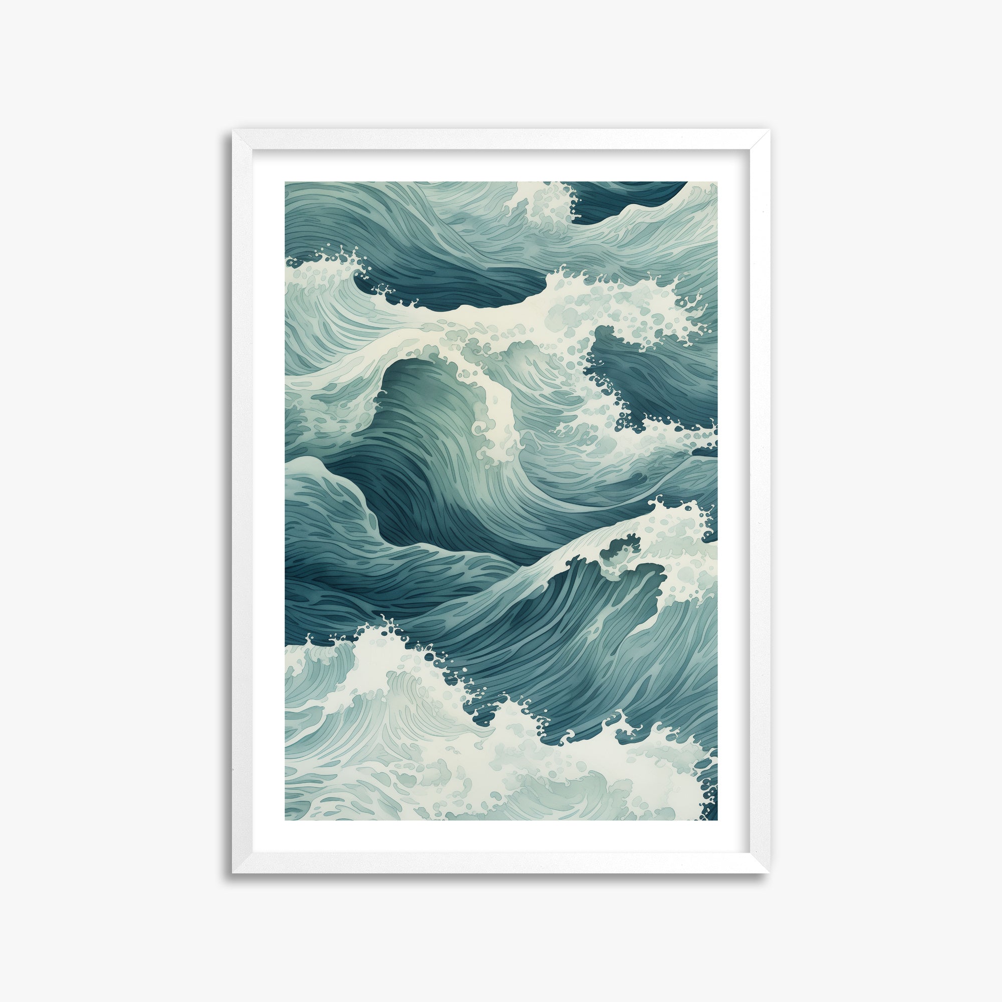 Tidal Symphony, 50x70cm Whitek Framed Art Reproduction