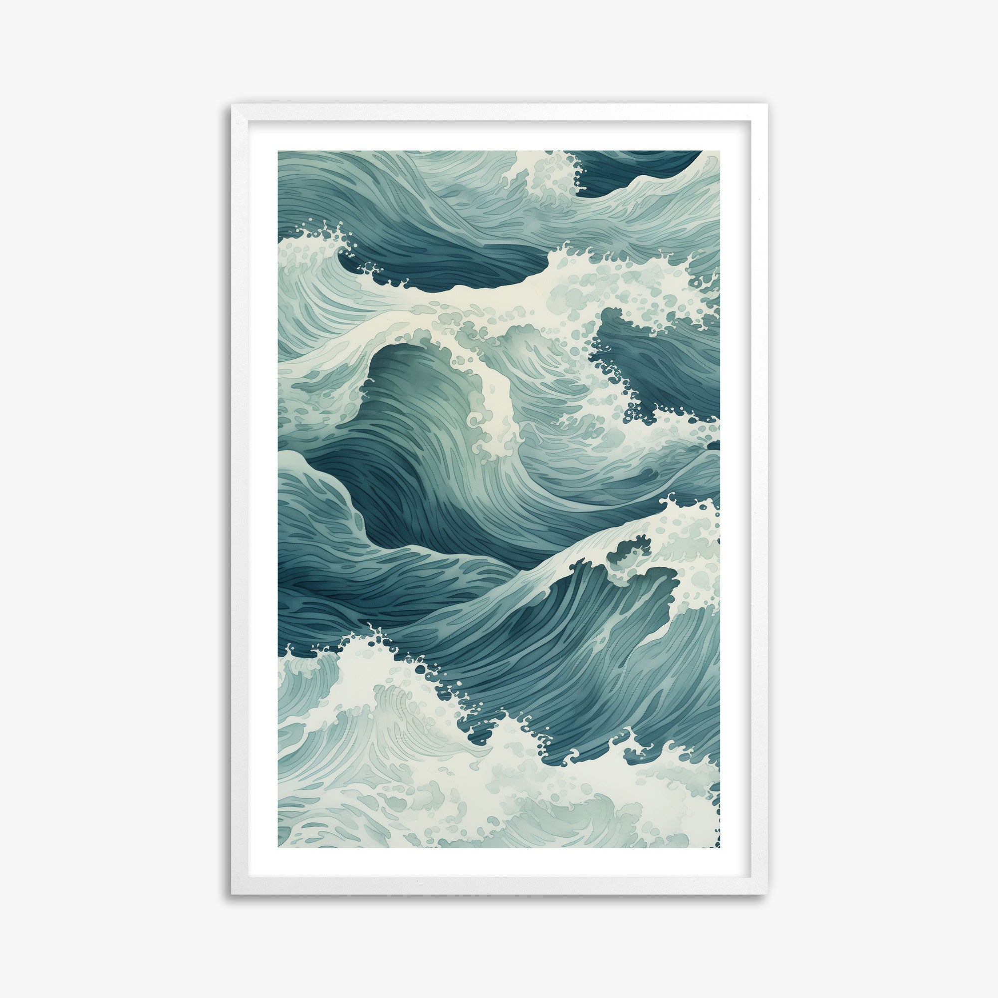 Tidal Symphony, 61x91cm Whitek Framed Art Reproduction