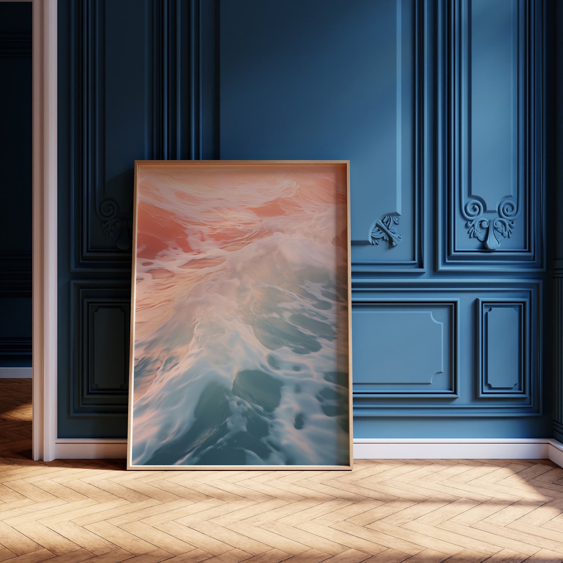 Design Concept No. 12 for Sunset Tide Whisper Modern Poster Art