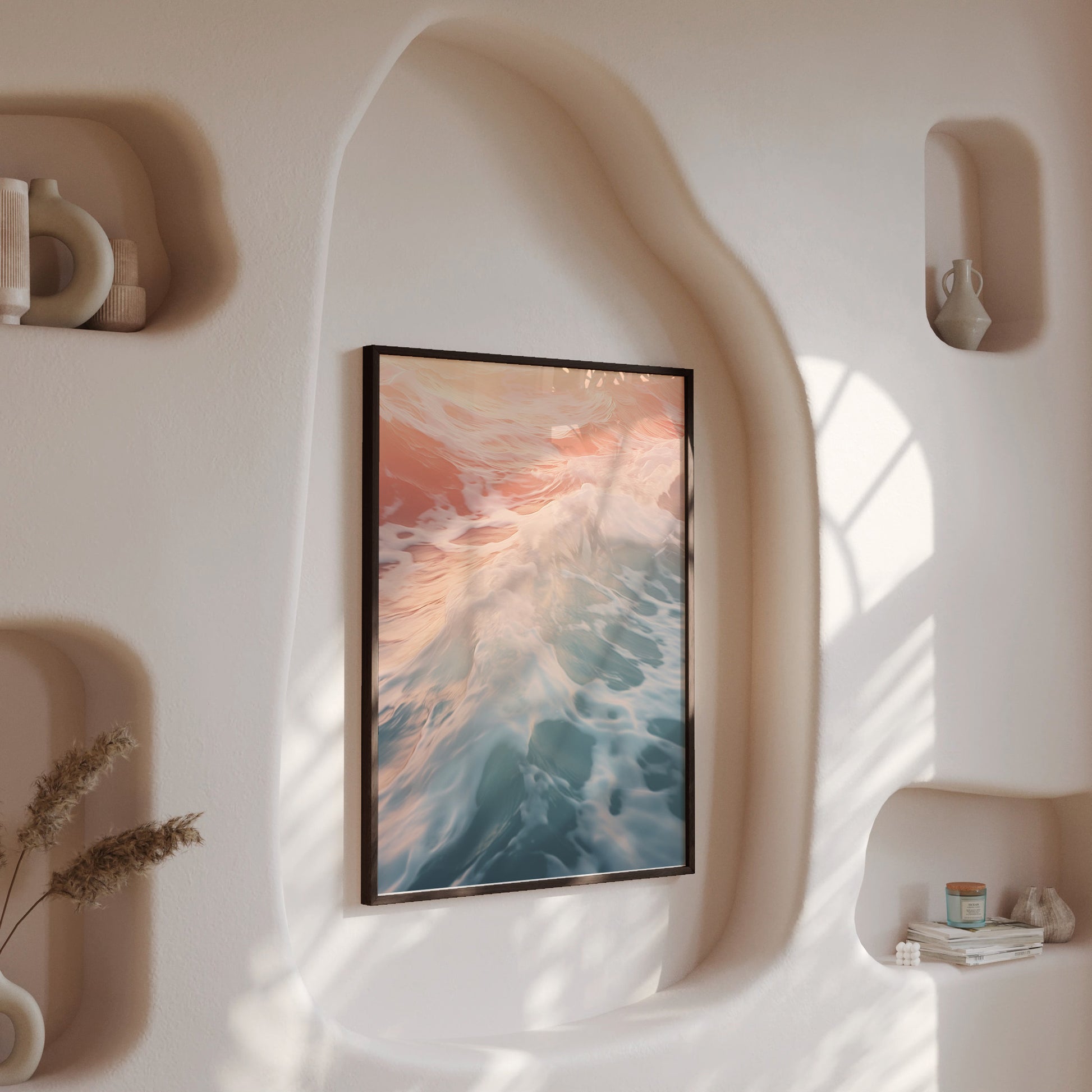 Design Concept No. 13 for Sunset Tide Whisper Modern Poster Art