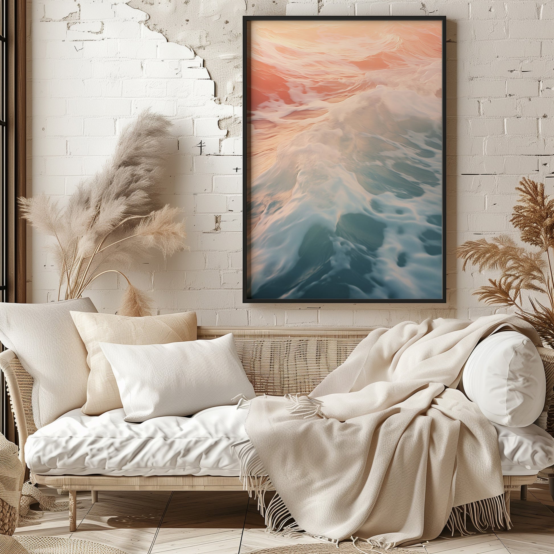 Design Concept No. 29 for Sunset Tide Whisper Modern Poster Art