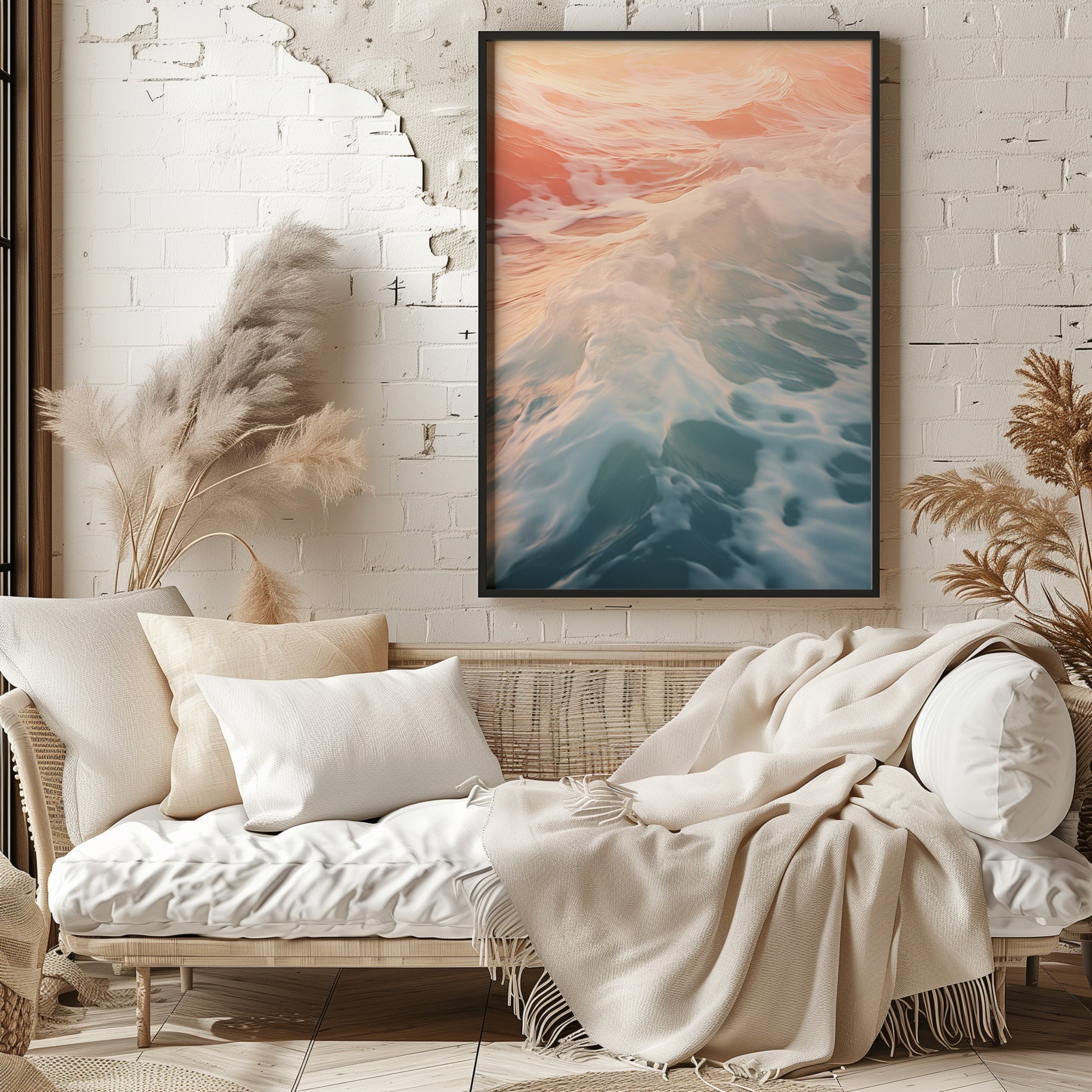 Design Concept No. 29 for Sunset Tide Whisper Modern Poster Art