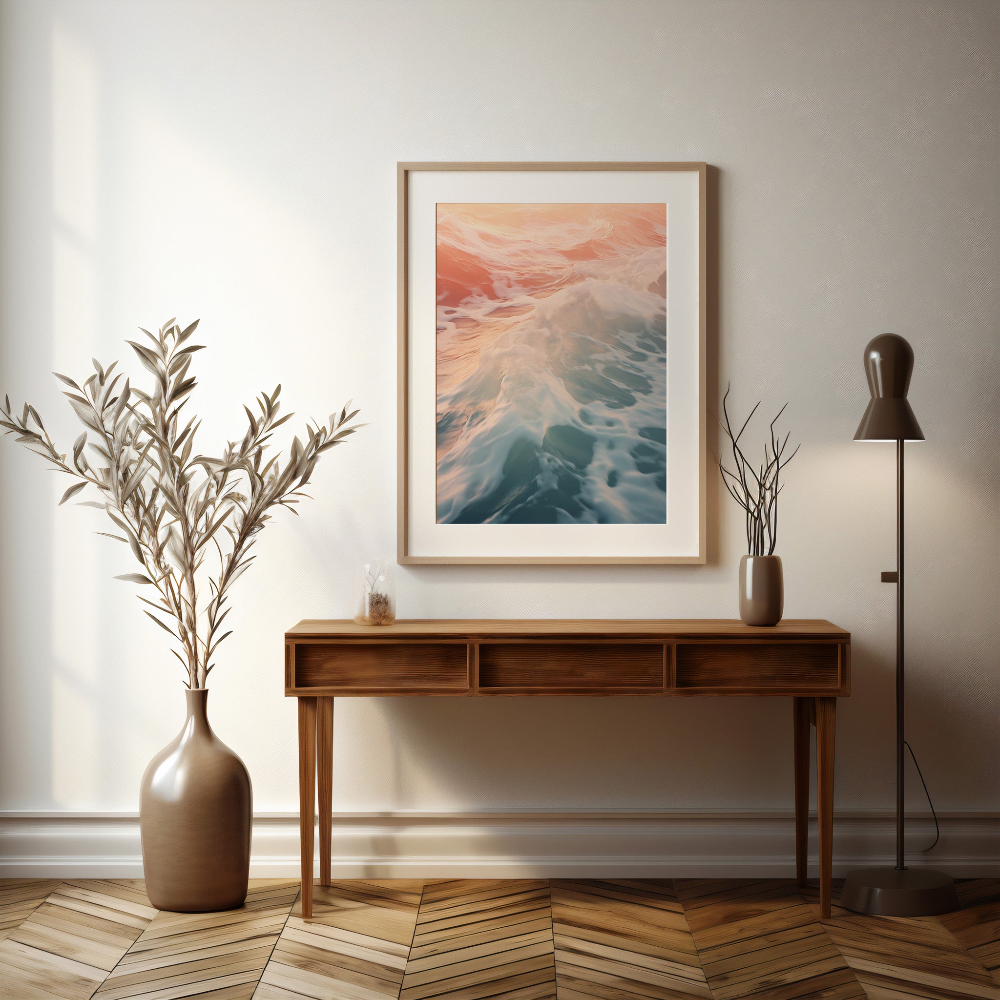 Design Concept No. 37 for Sunset Tide Whisper Modern Poster Art