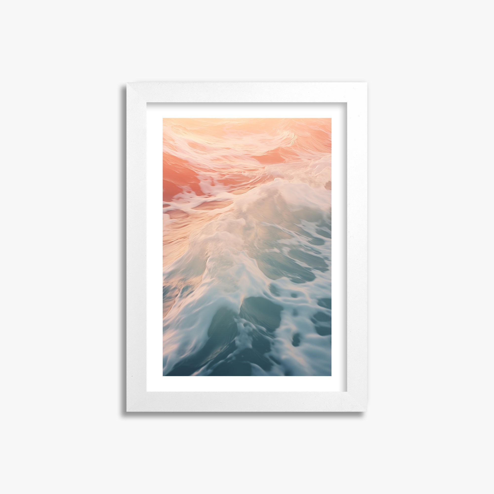 Sunset Tide Whisper, 21x30cm Whitek Framed Art Reproduction