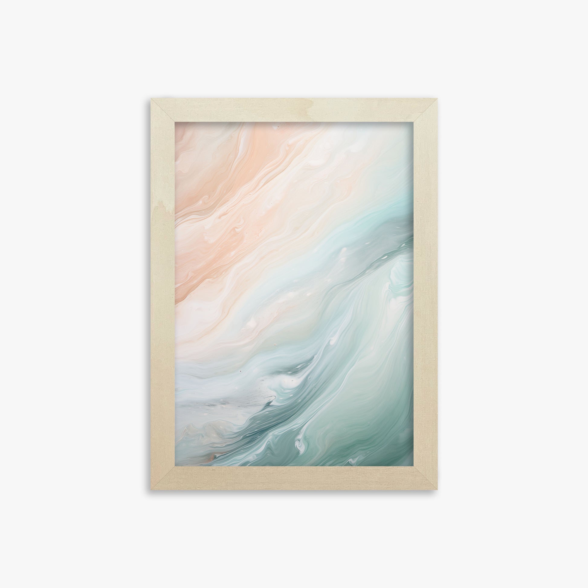 Coastal Dreams Marble, 21x30cm Framed Poster With Lime Wood Frame