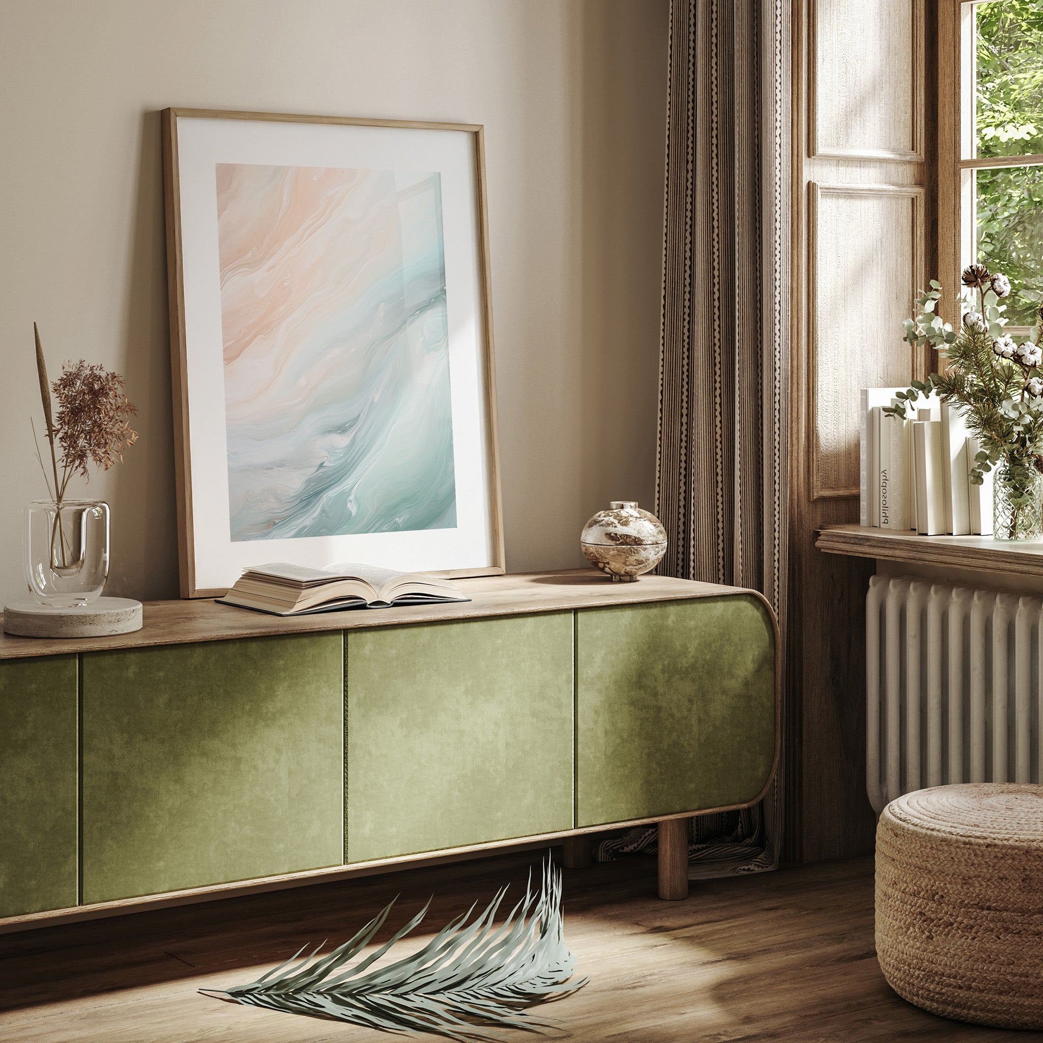 Design Concept No. 23 for Coastal Dreams Marble Modern Poster Art