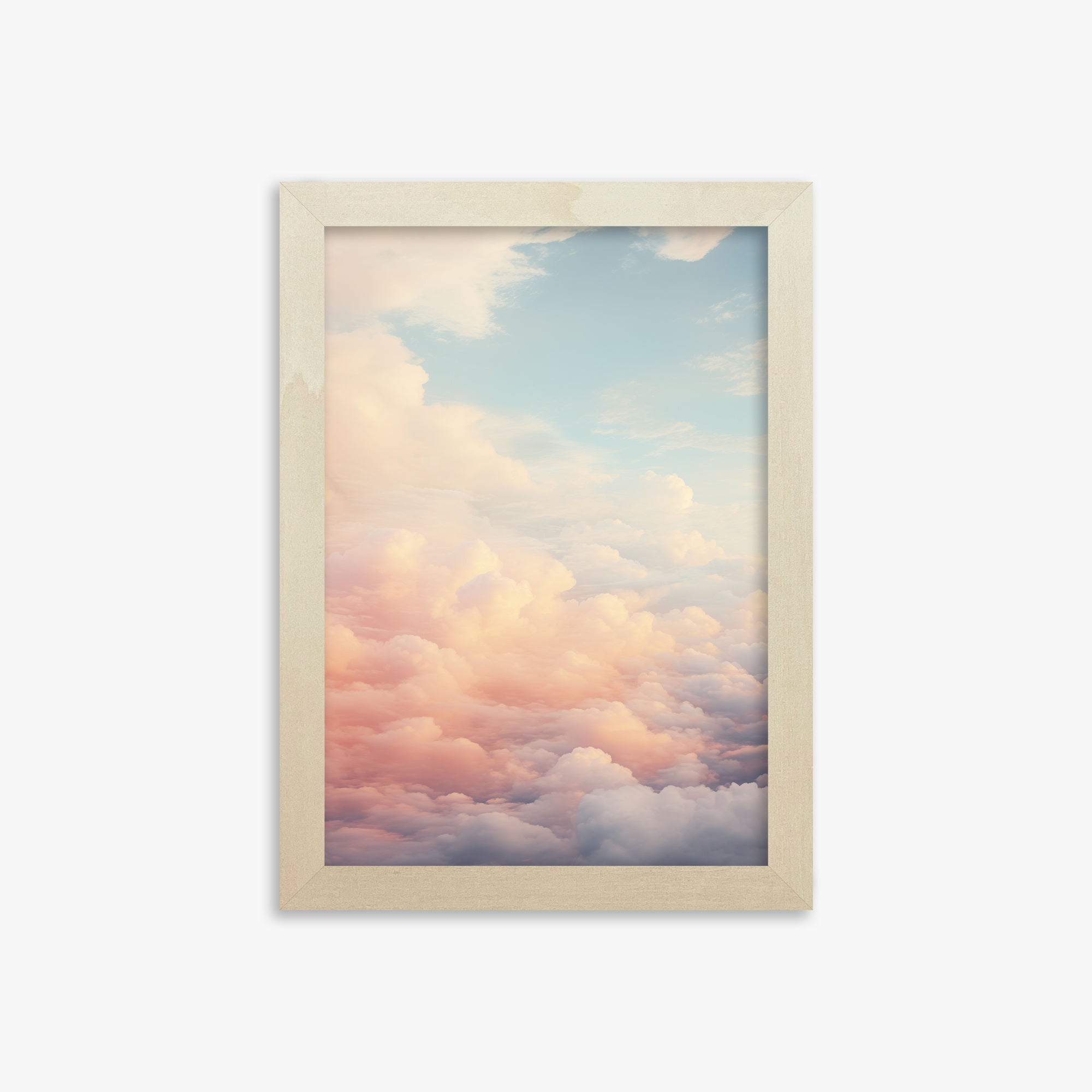 Celestial Cotton Candy, 21x30cm Framed Poster With Lime Wood Frame