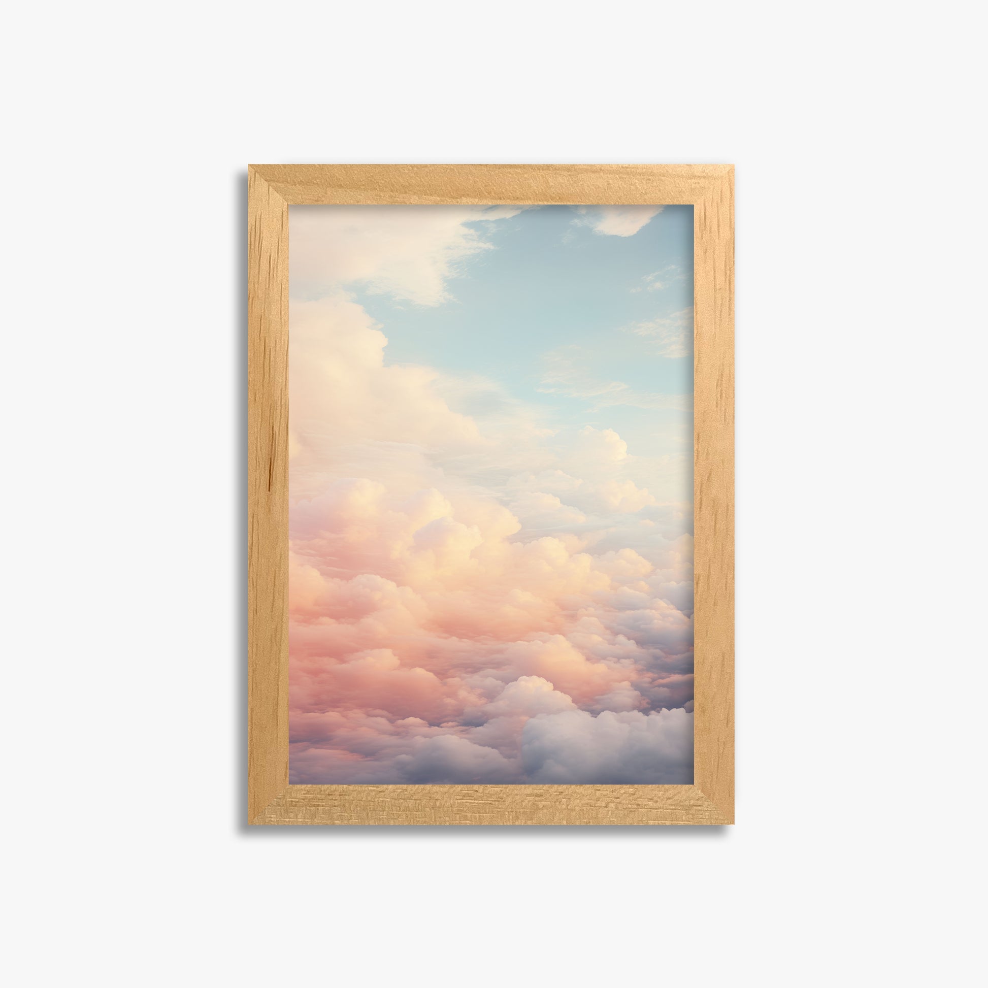 Celestial Cotton Candy, 21x30cm Framed Poster With Oak Frame