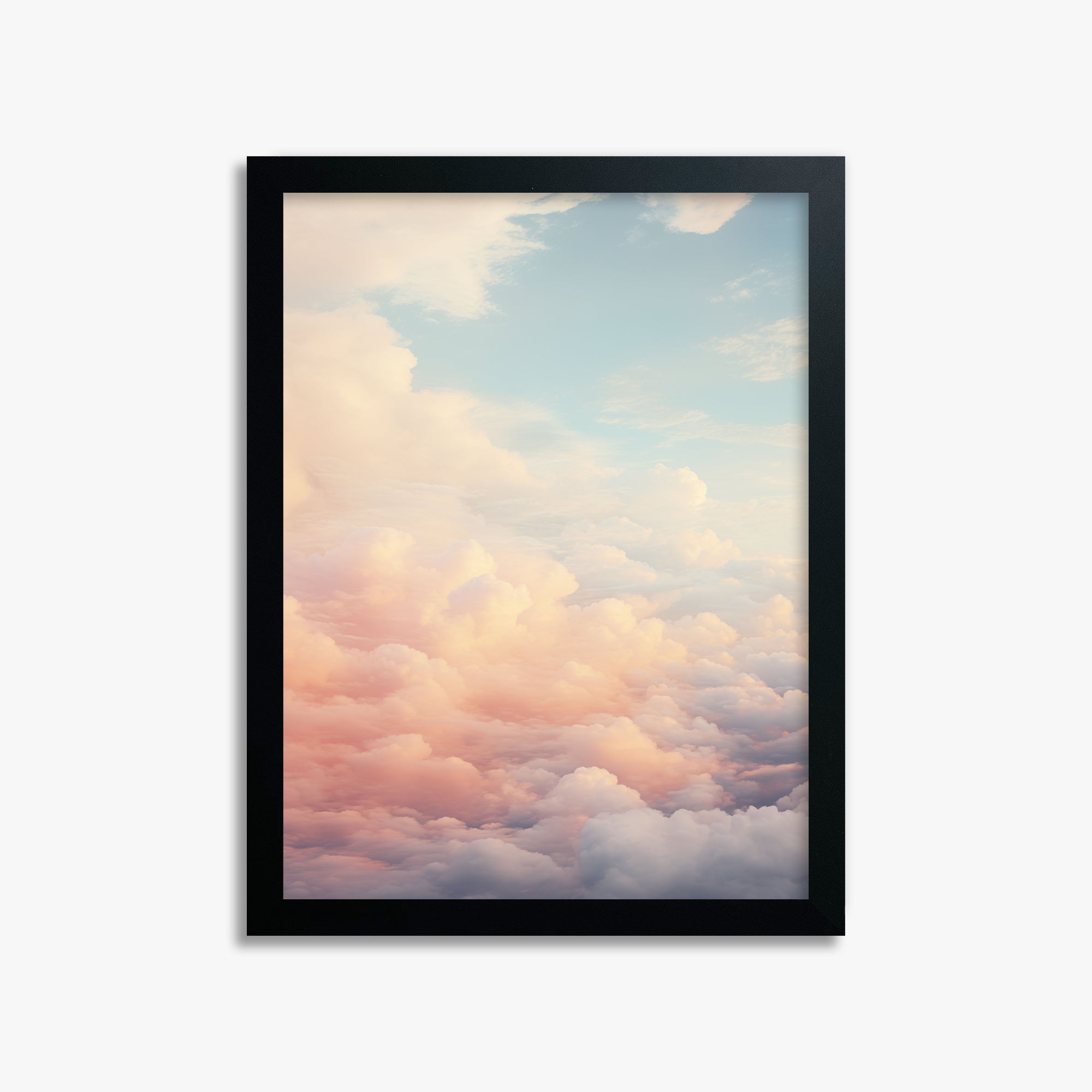Celestial Cotton Candy, 30x40cm Framed Poster With Black Frame