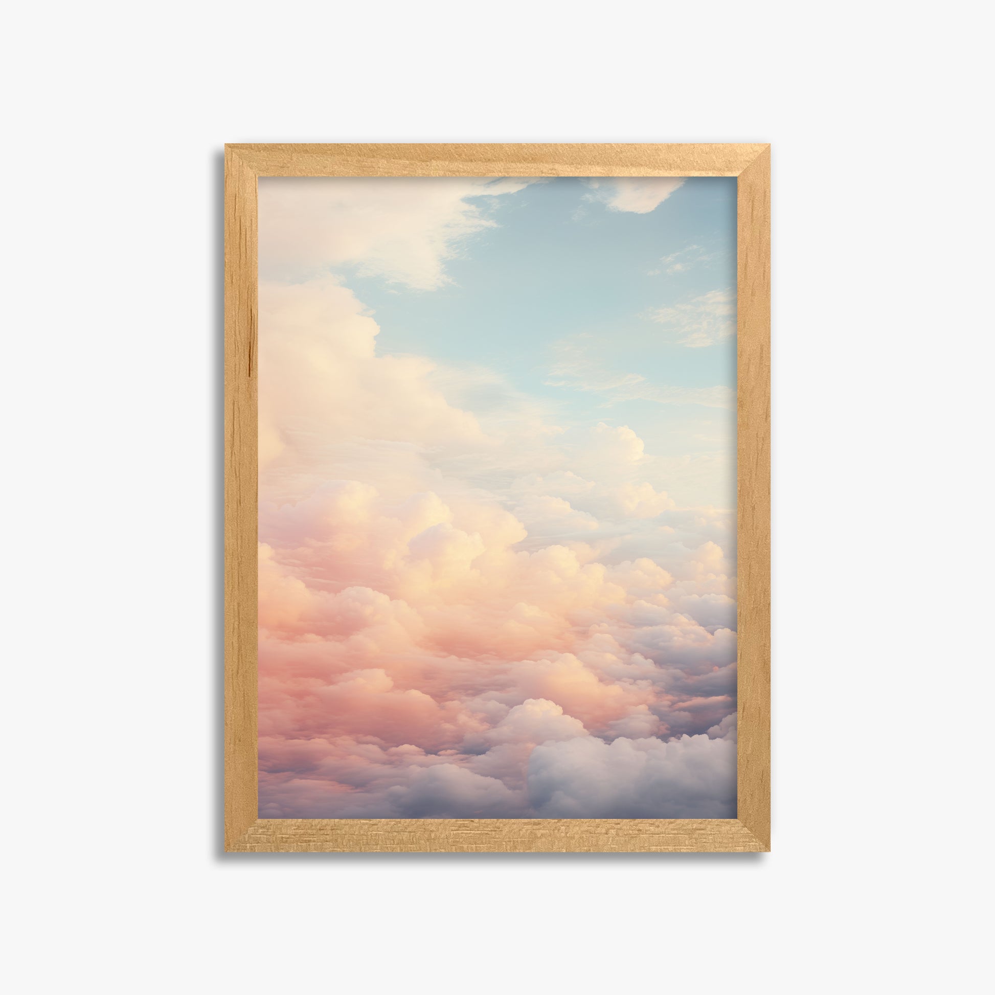 Celestial Cotton Candy, 30x40cm Framed Poster With Oak Frame