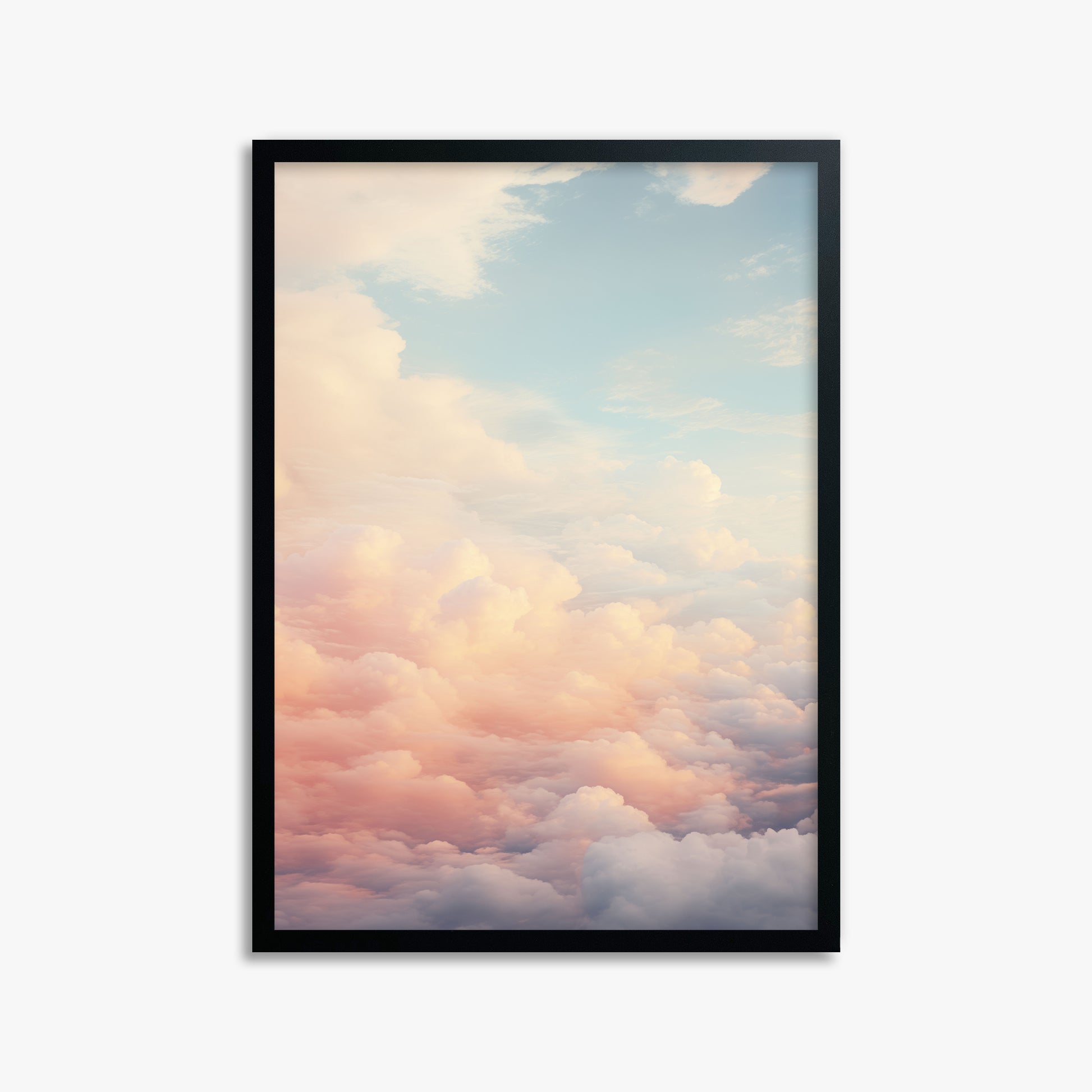 Celestial Cotton Candy, 50x70cm Framed Poster With Black Frame