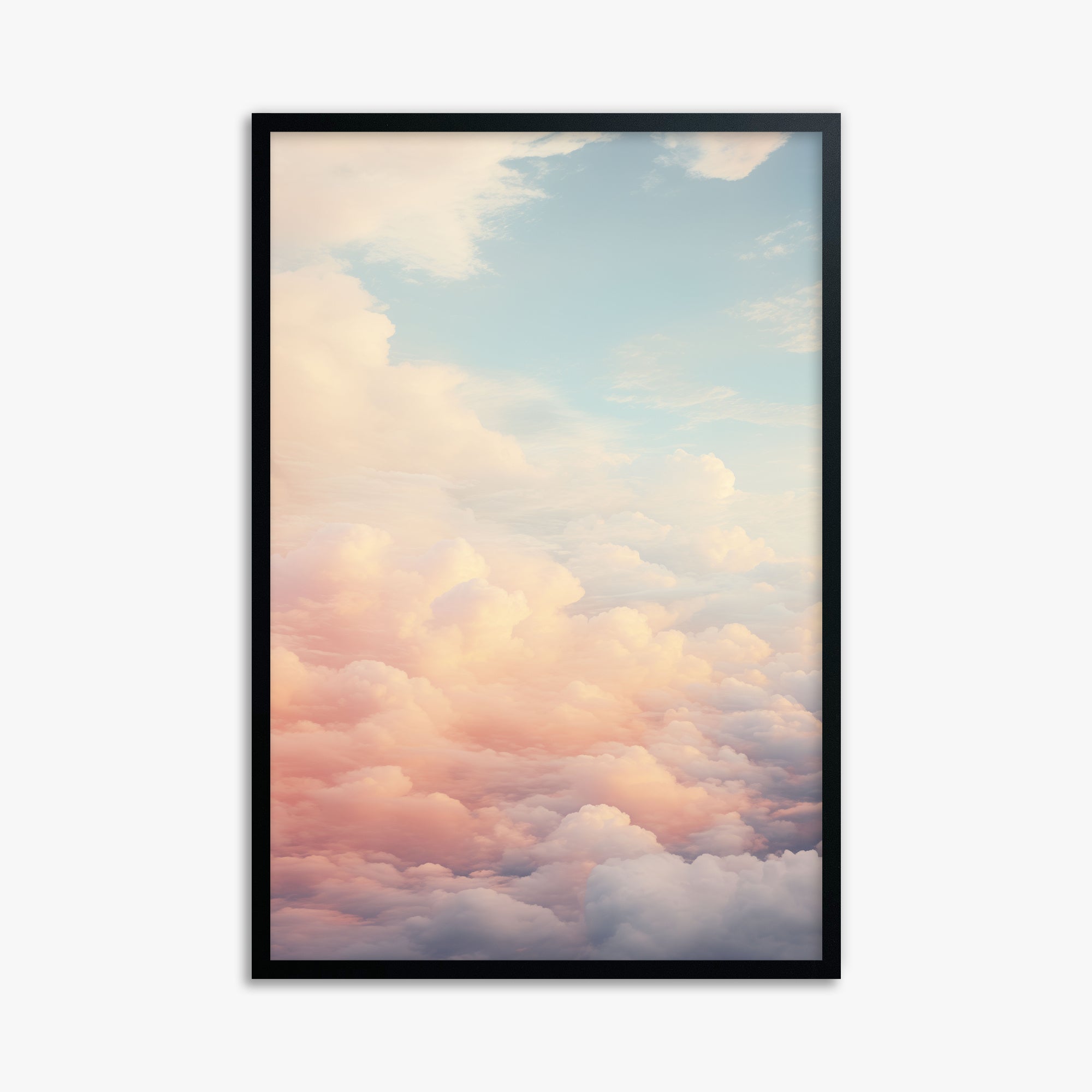 Celestial Cotton Candy, 61x91cm Framed Poster With Black Frame