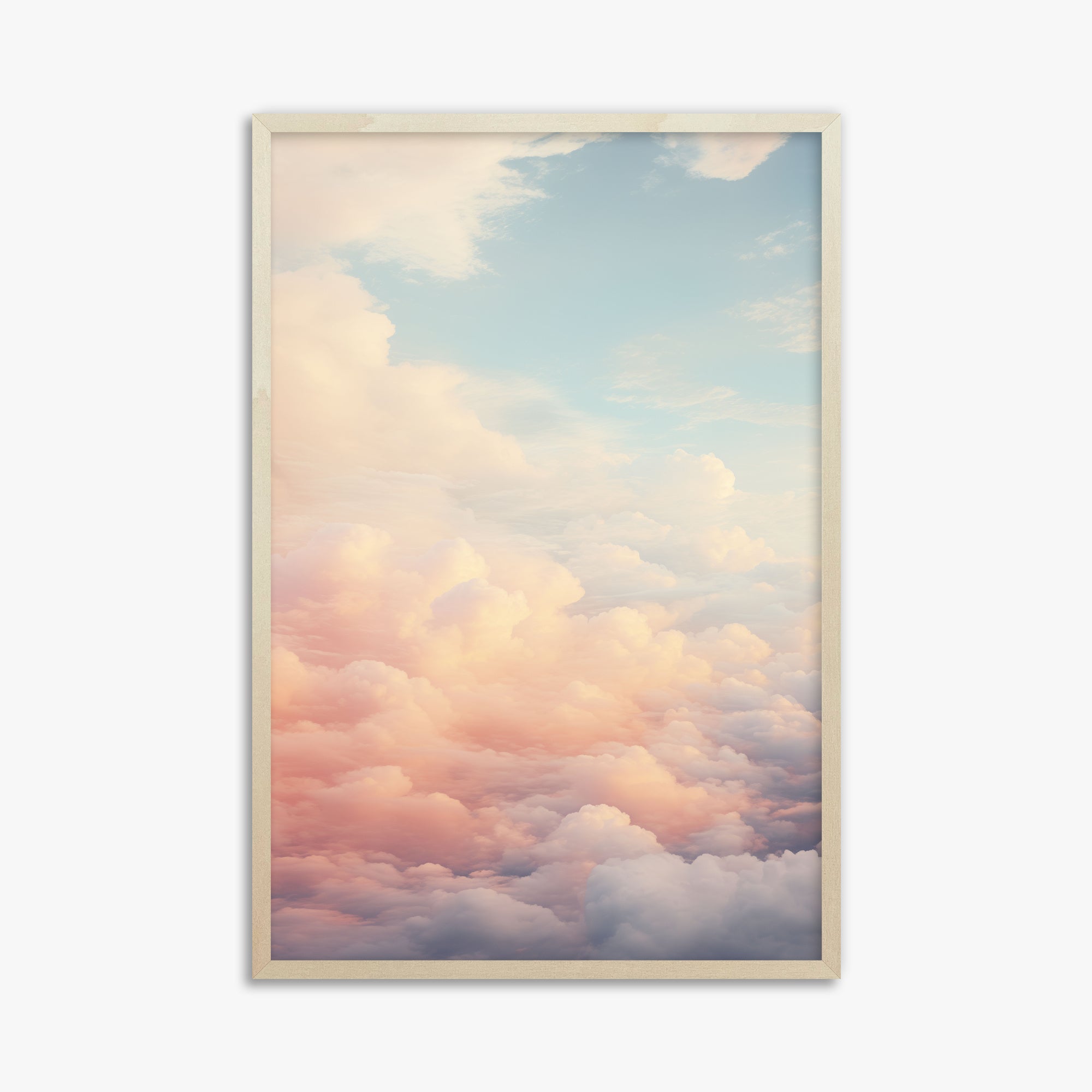 Celestial Cotton Candy, 61x91cm Framed Poster With Lime Wood Frame