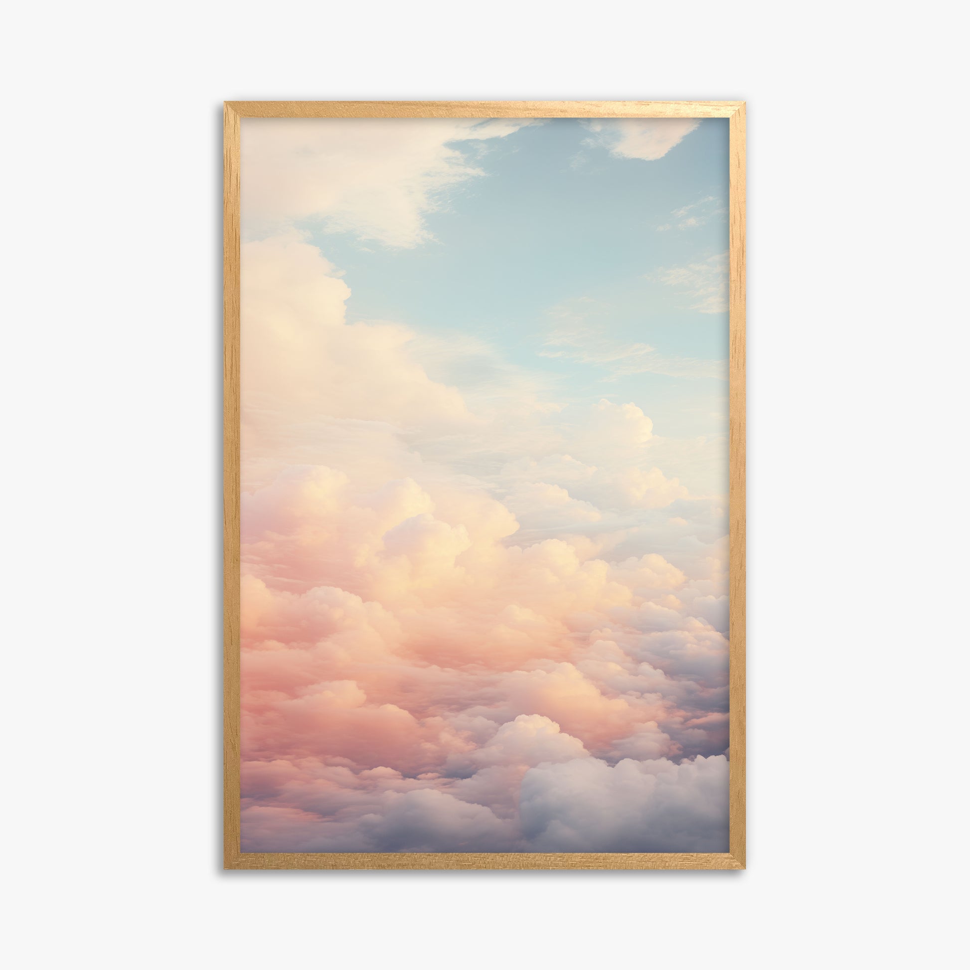 Celestial Cotton Candy, 61x91cm Framed Poster With Oak Frame