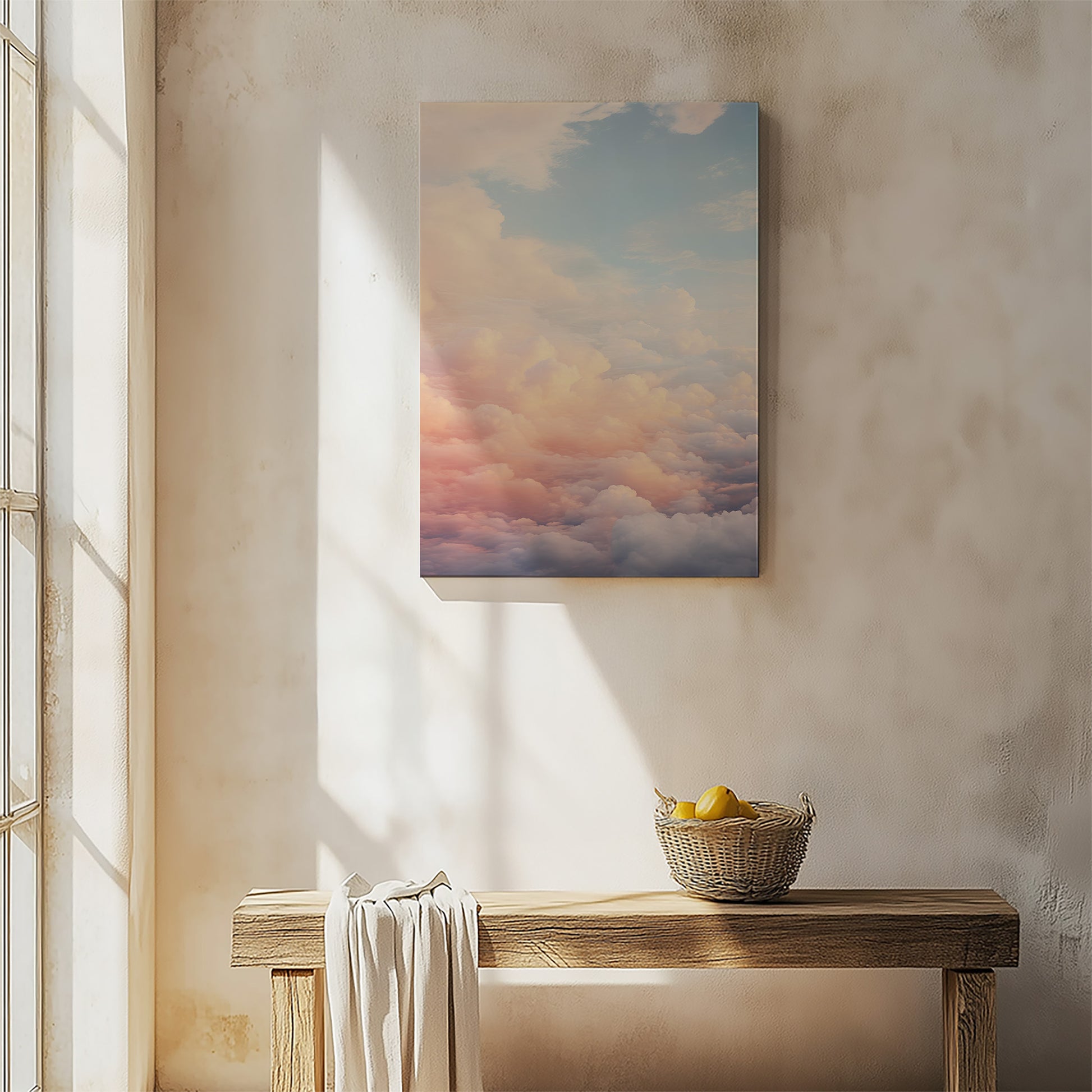 Design Concept No. 54 for Celestial Cotton Candy Modern Satin Canvas Poster Art