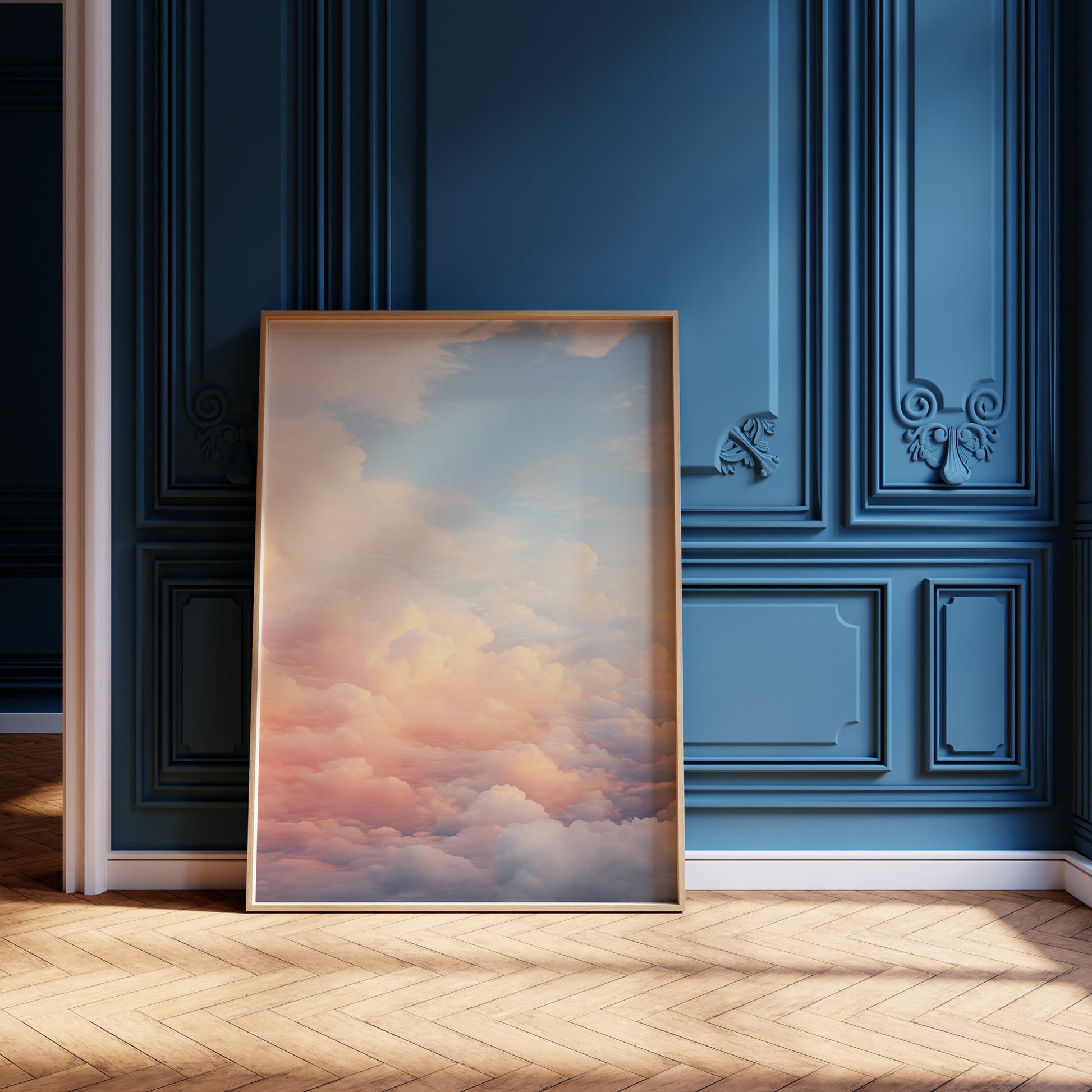 Design Concept No. 12 for Celestial Cotton Candy Modern Poster Art