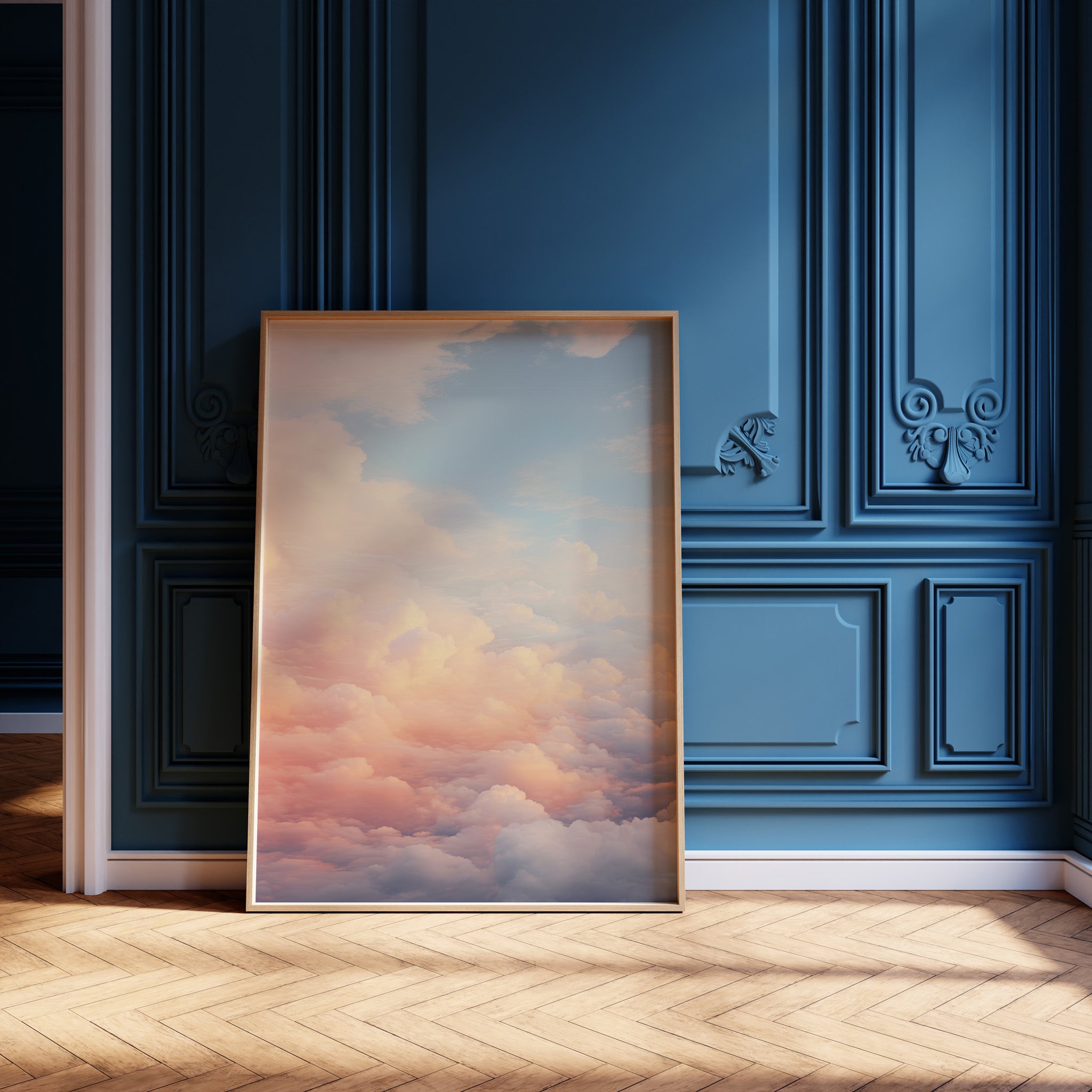 Design Concept No. 12 for Celestial Cotton Candy Modern Poster Art