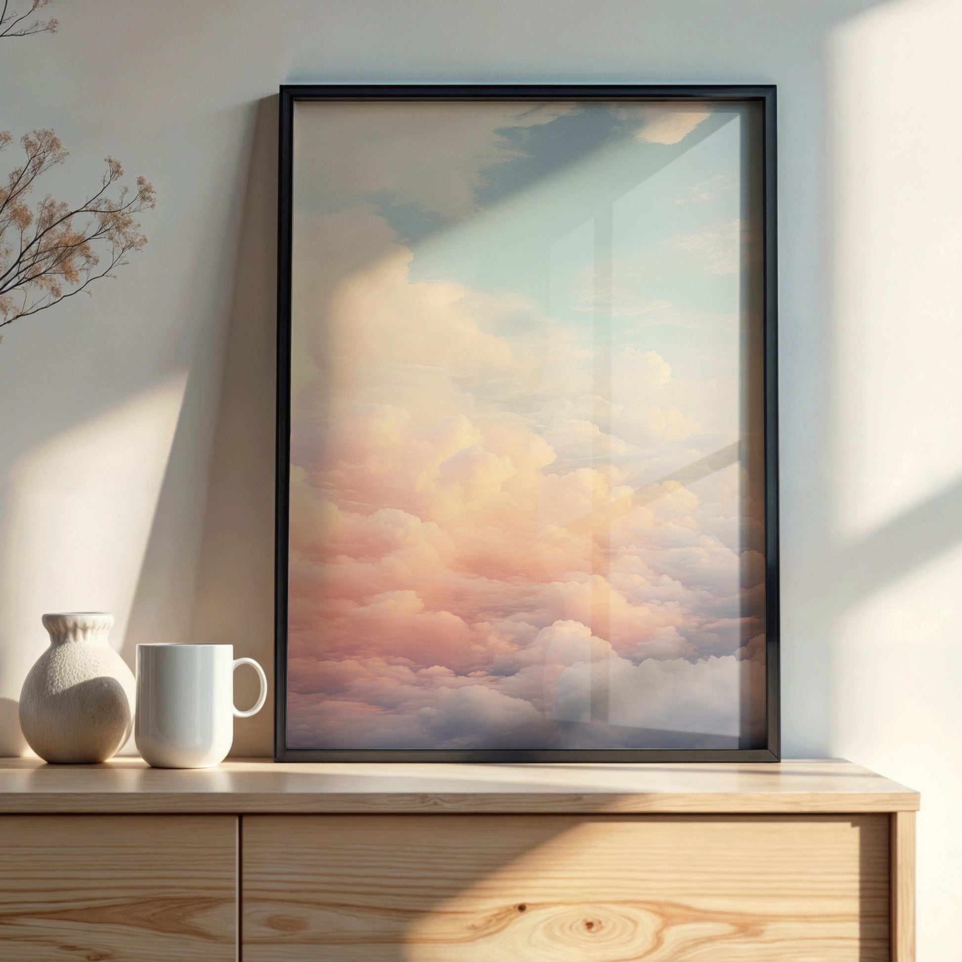 Design Concept No. 22 for Celestial Cotton Candy Modern Poster Art