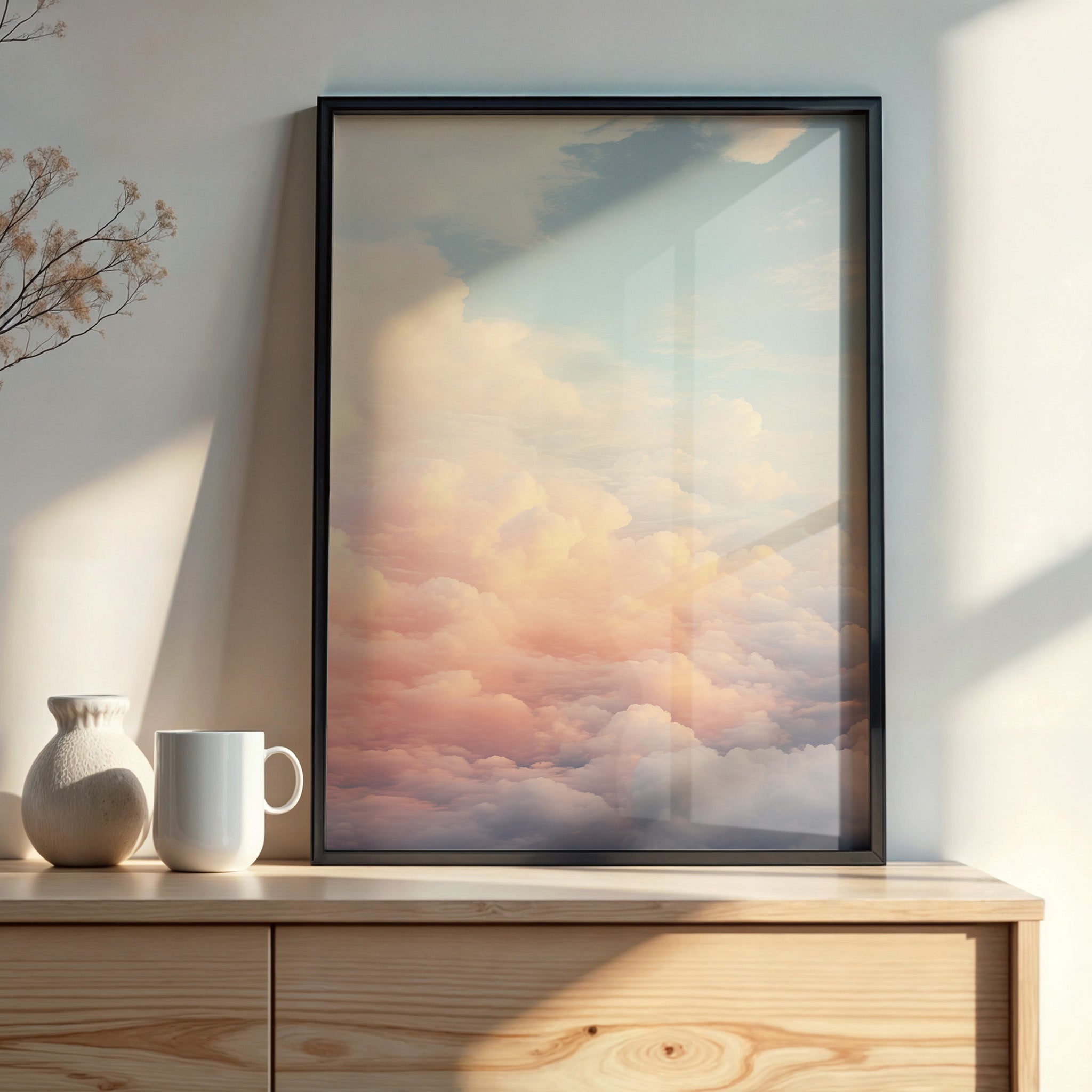 Design Concept No. 22 for Celestial Cotton Candy Modern Poster Art