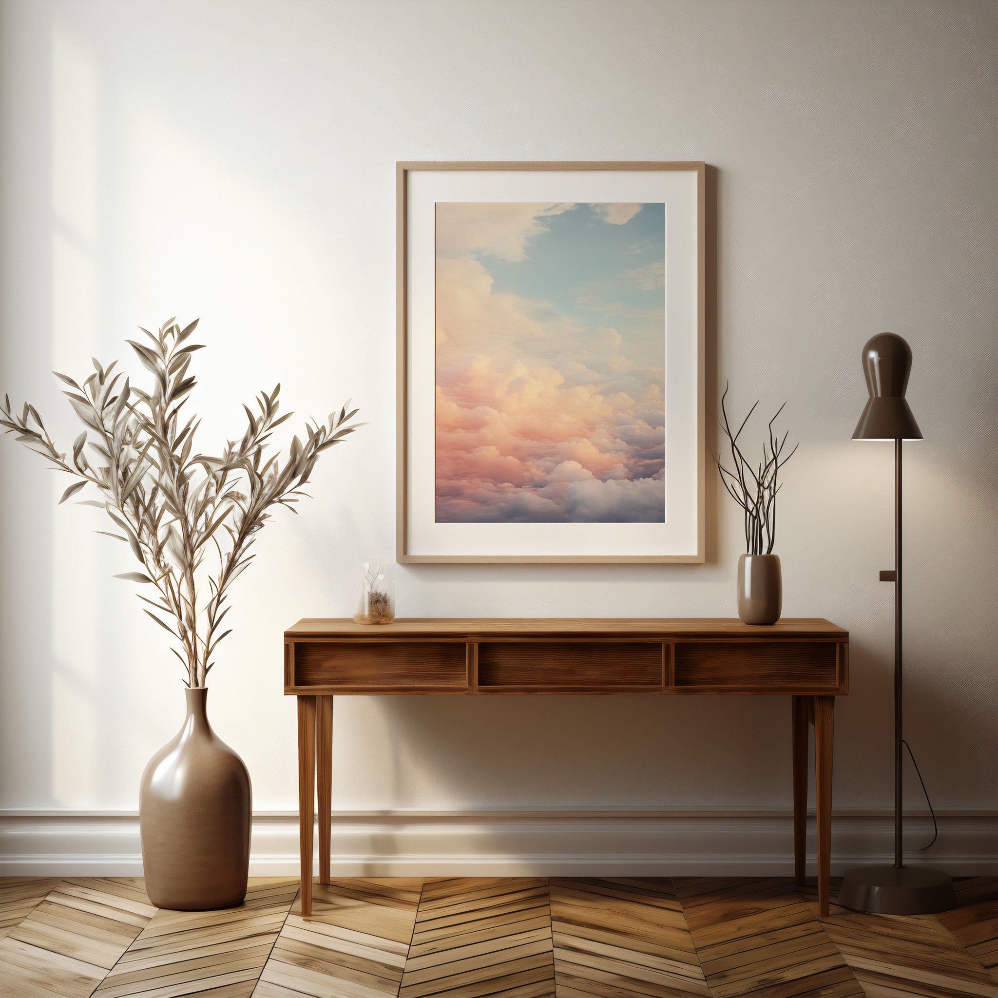 Design Concept No. 37 for Celestial Cotton Candy Modern Poster Art