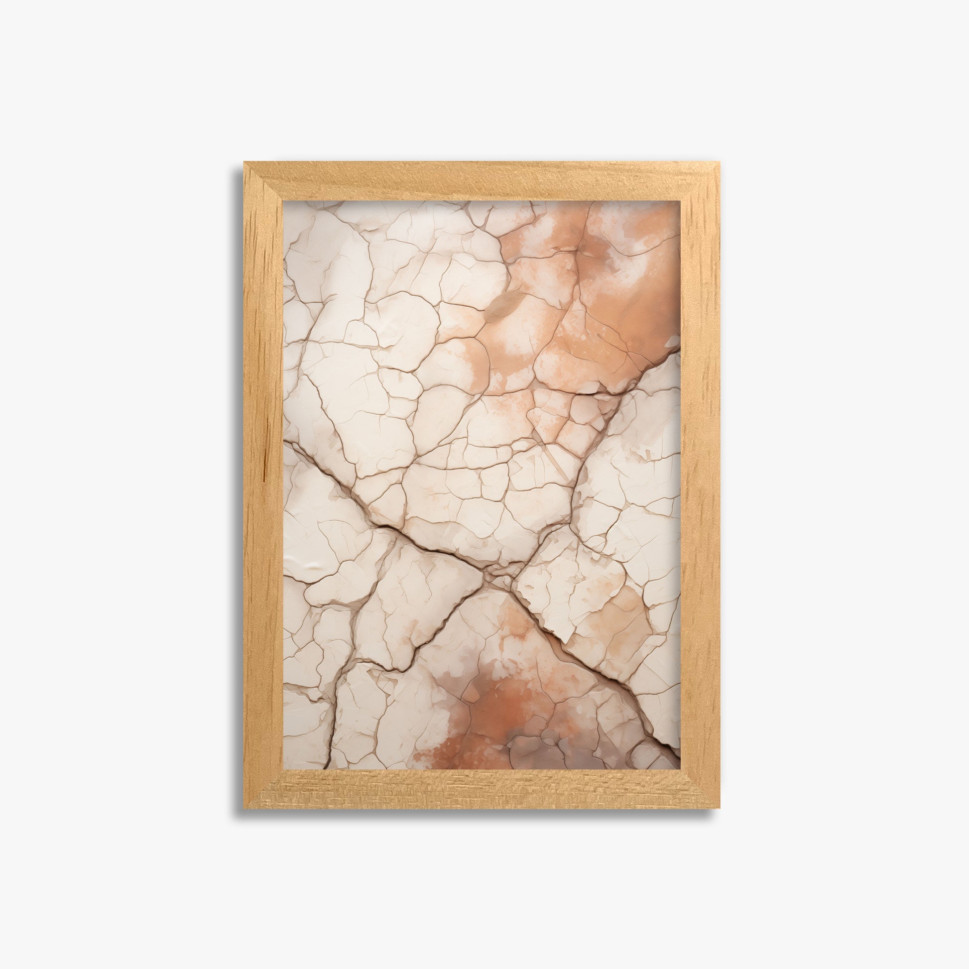 Desert Mosaic, 21x30cm Framed Poster With Oak Frame
