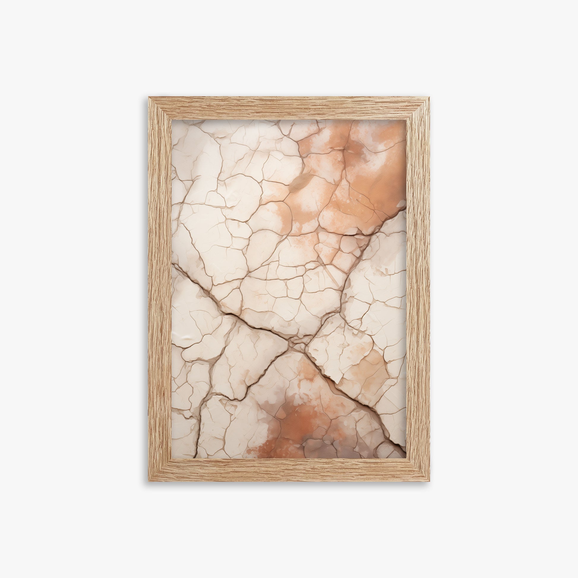 Desert Mosaic, 21x30cm Framed Poster With Raw Oak Frame