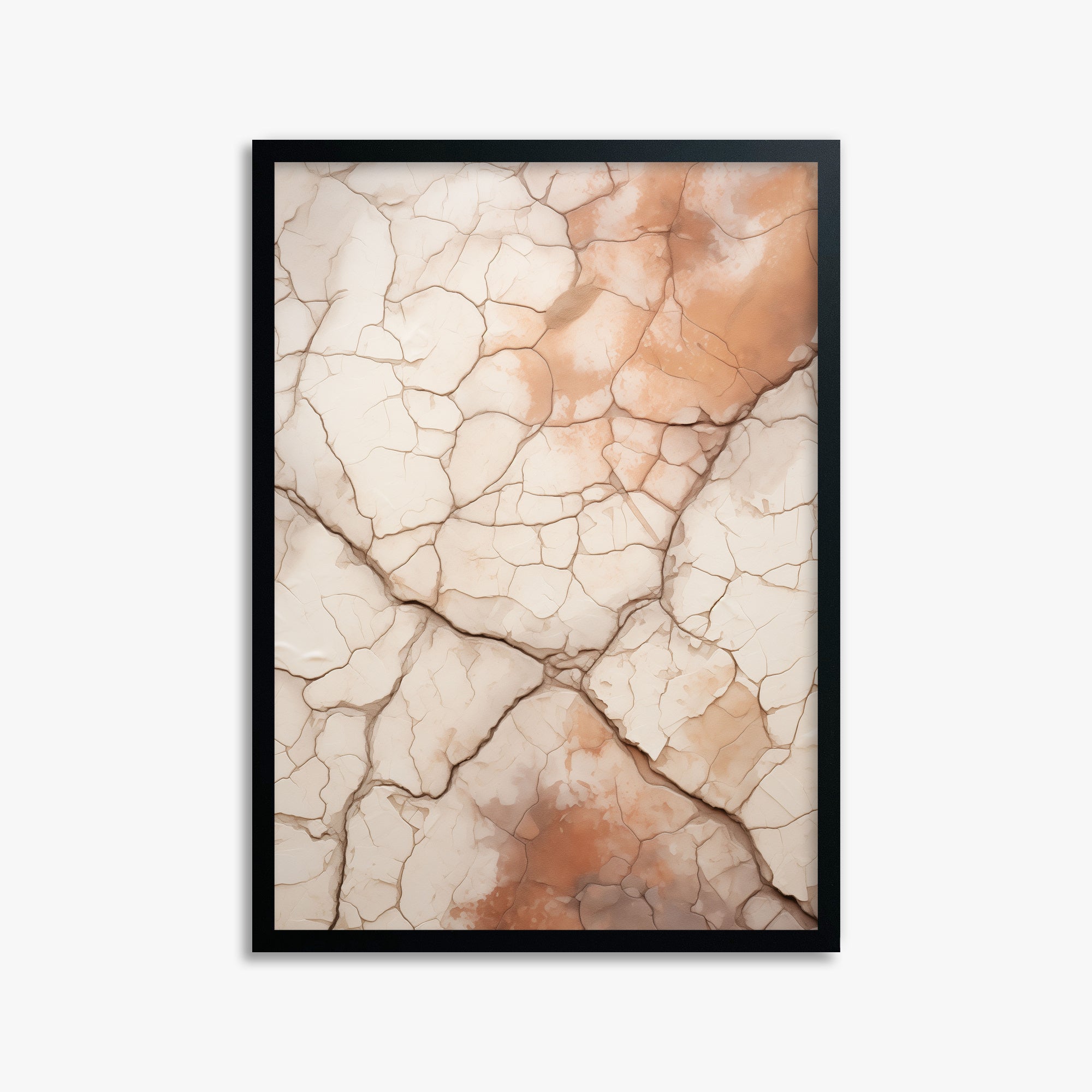 Desert Mosaic, 50x70cm Framed Poster With Black Frame