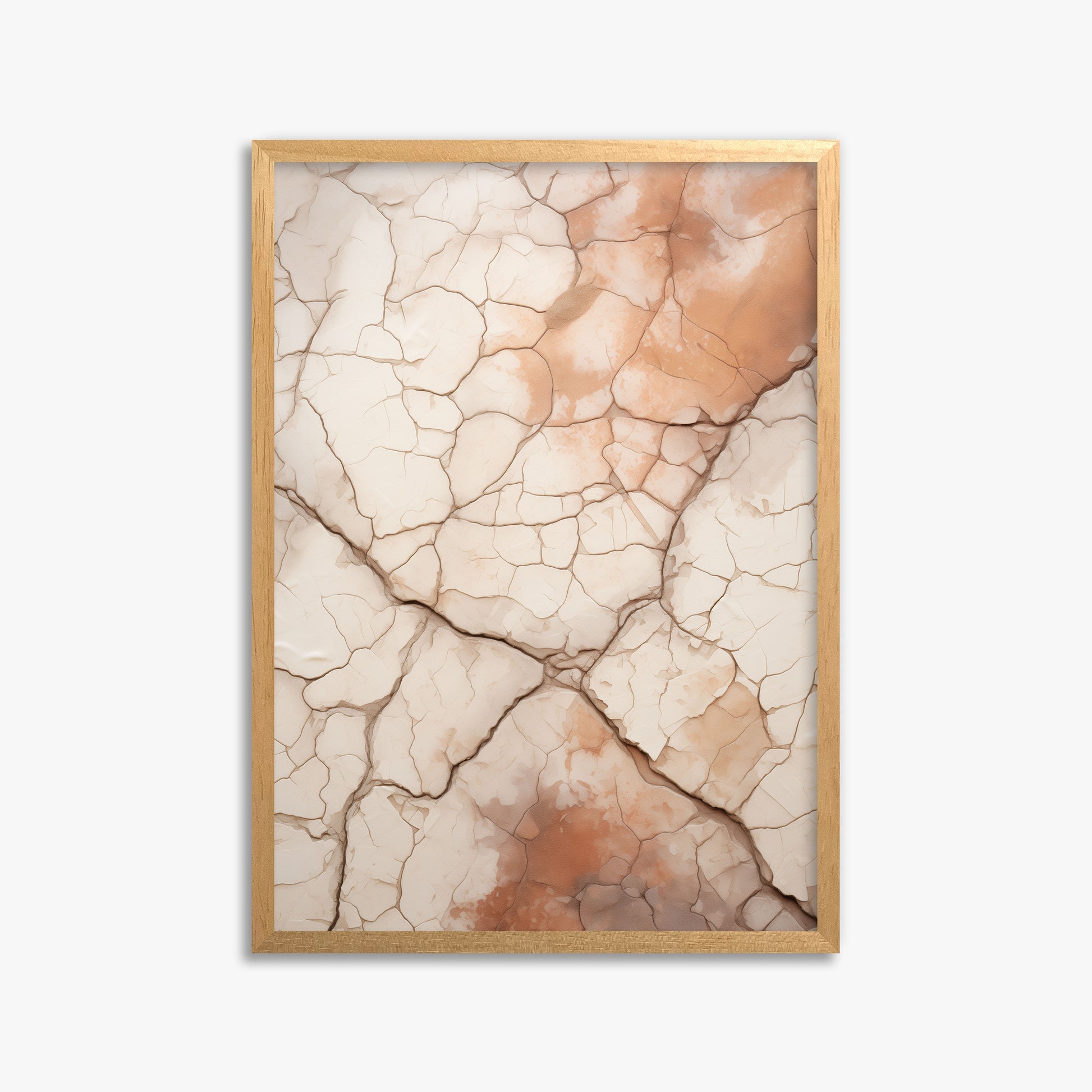 Desert Mosaic, 50x70cm Framed Poster With Oak Frame