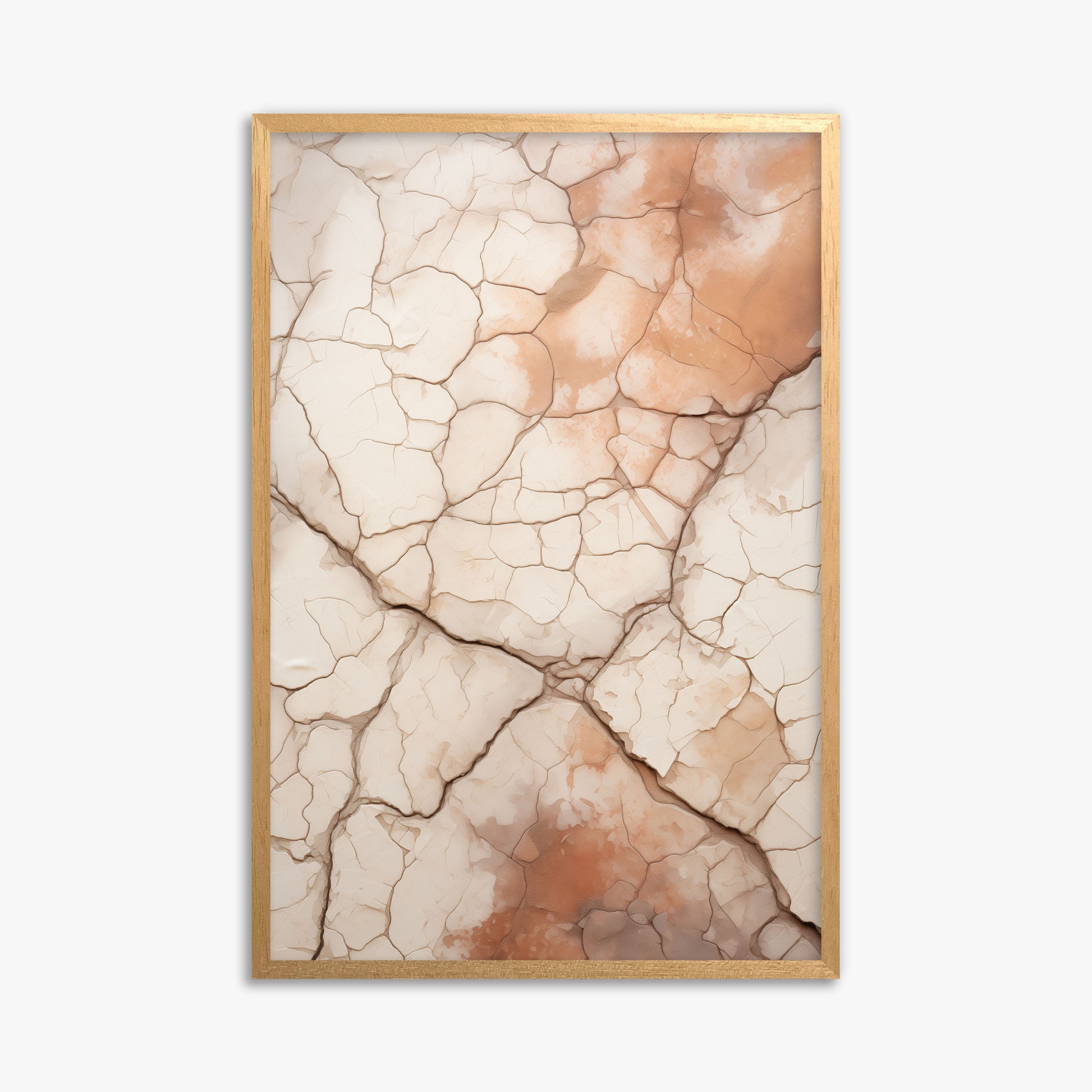 Desert Mosaic, 61x91cm Framed Poster With Oak Frame