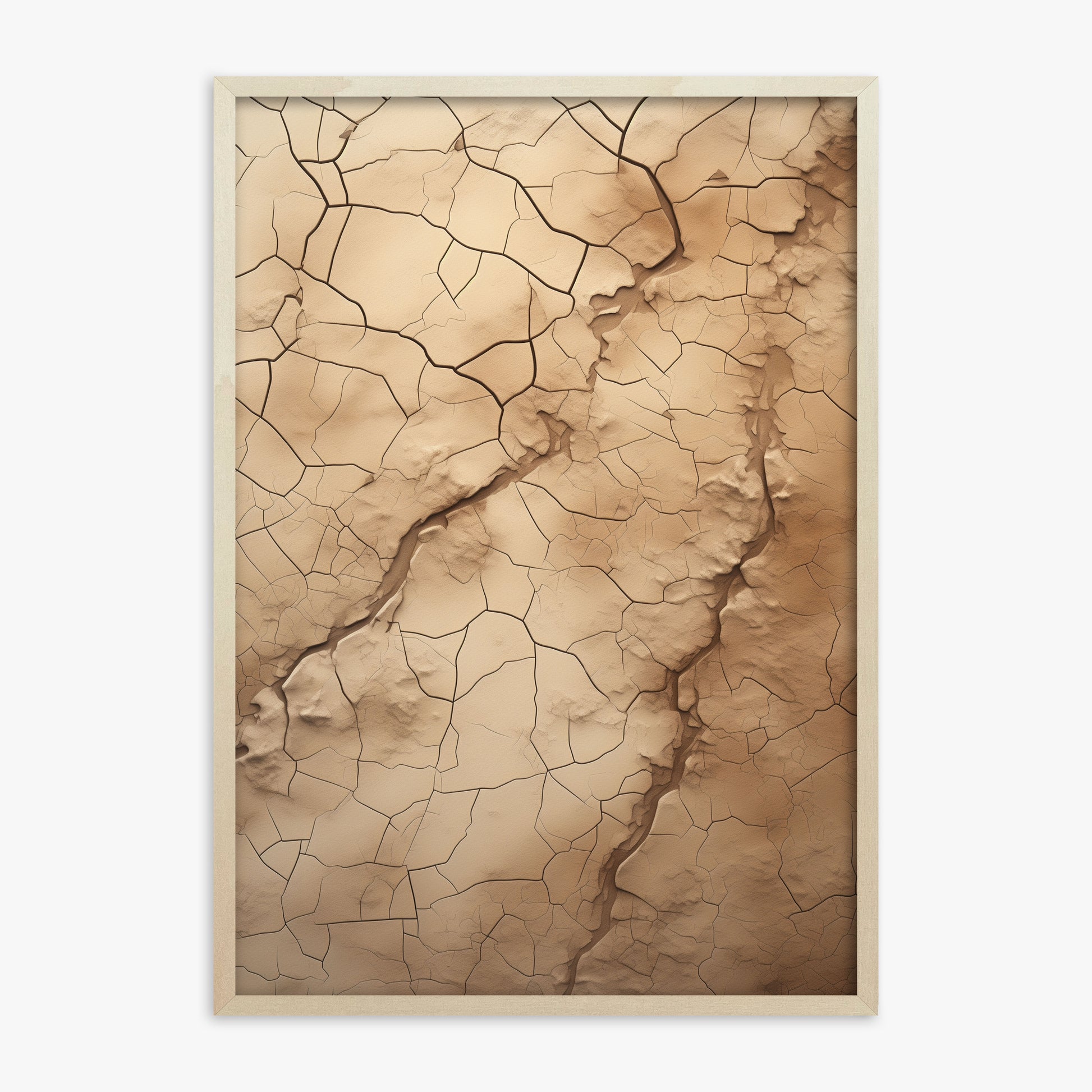 Desert Fragments, 70x100cm Framed Poster With Lime Wood Frame