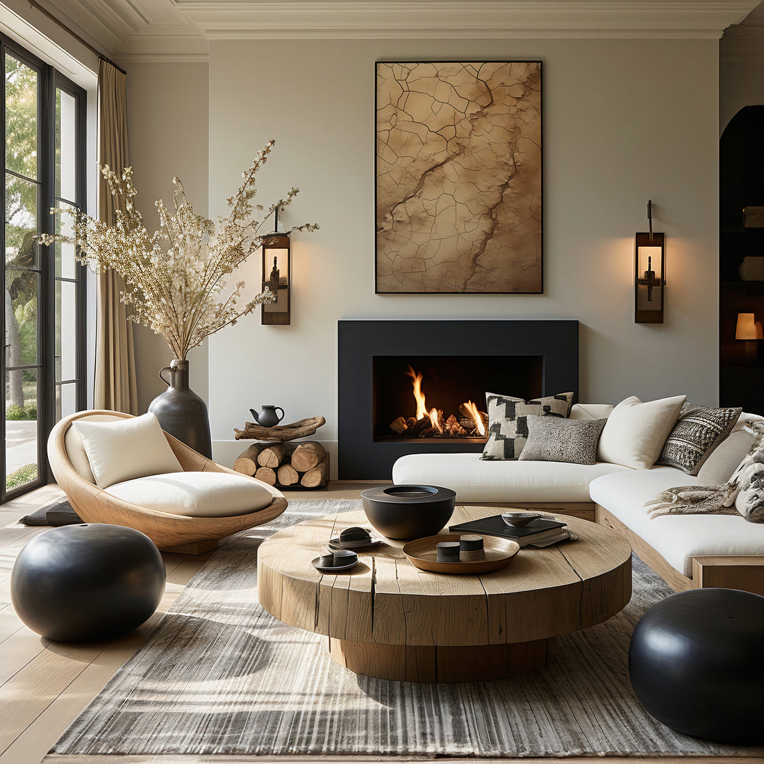 Desert Fragments, 50x70cm Framed Poster With Black Frame