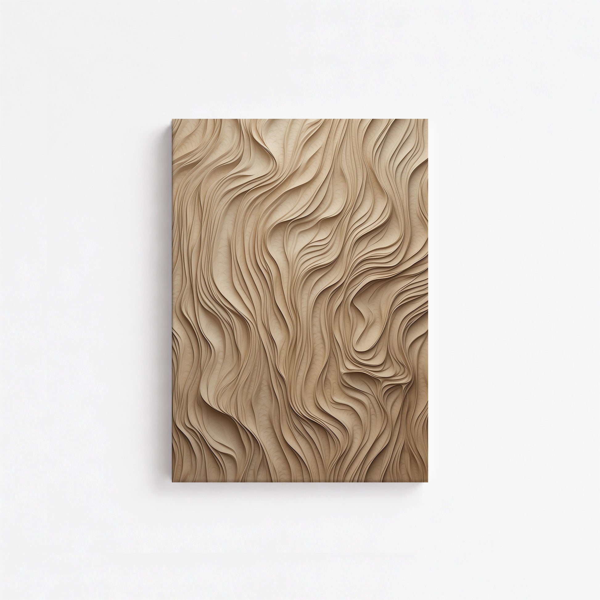 Golden Waves, 21x30cm Satin Canvas Poster