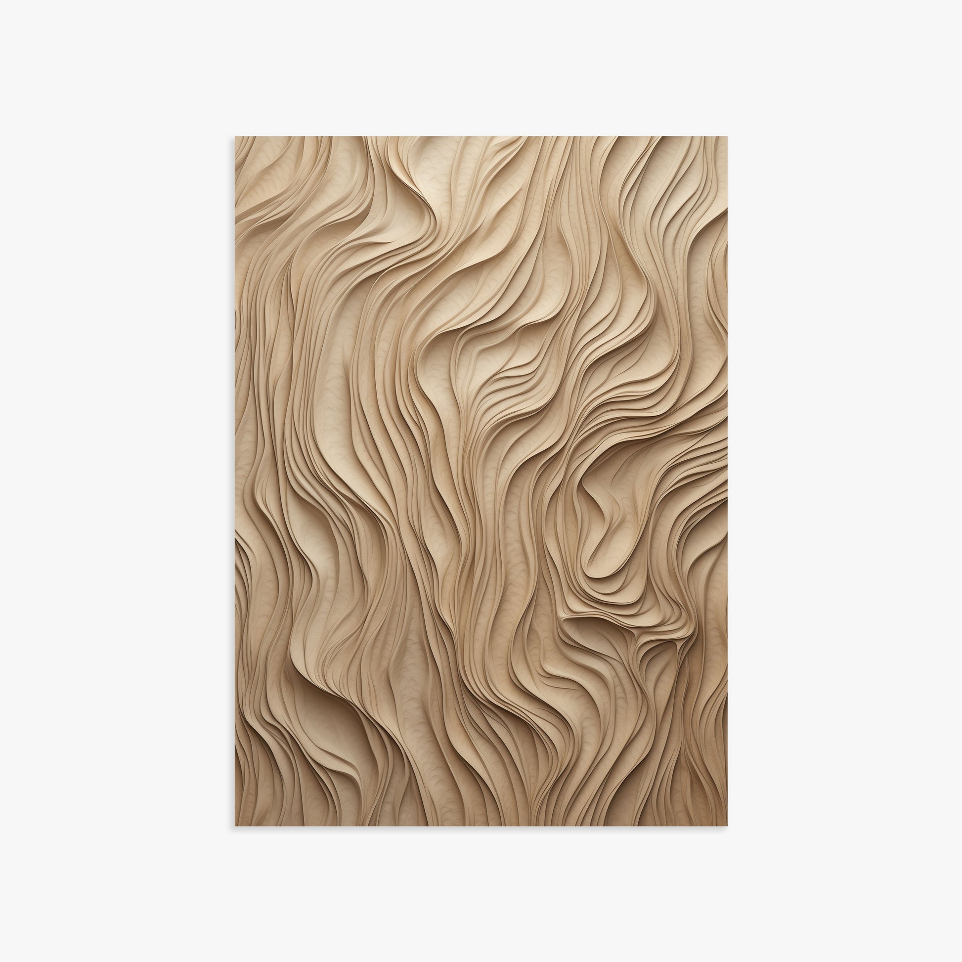Golden Waves, 50x70cm Poster Unframed