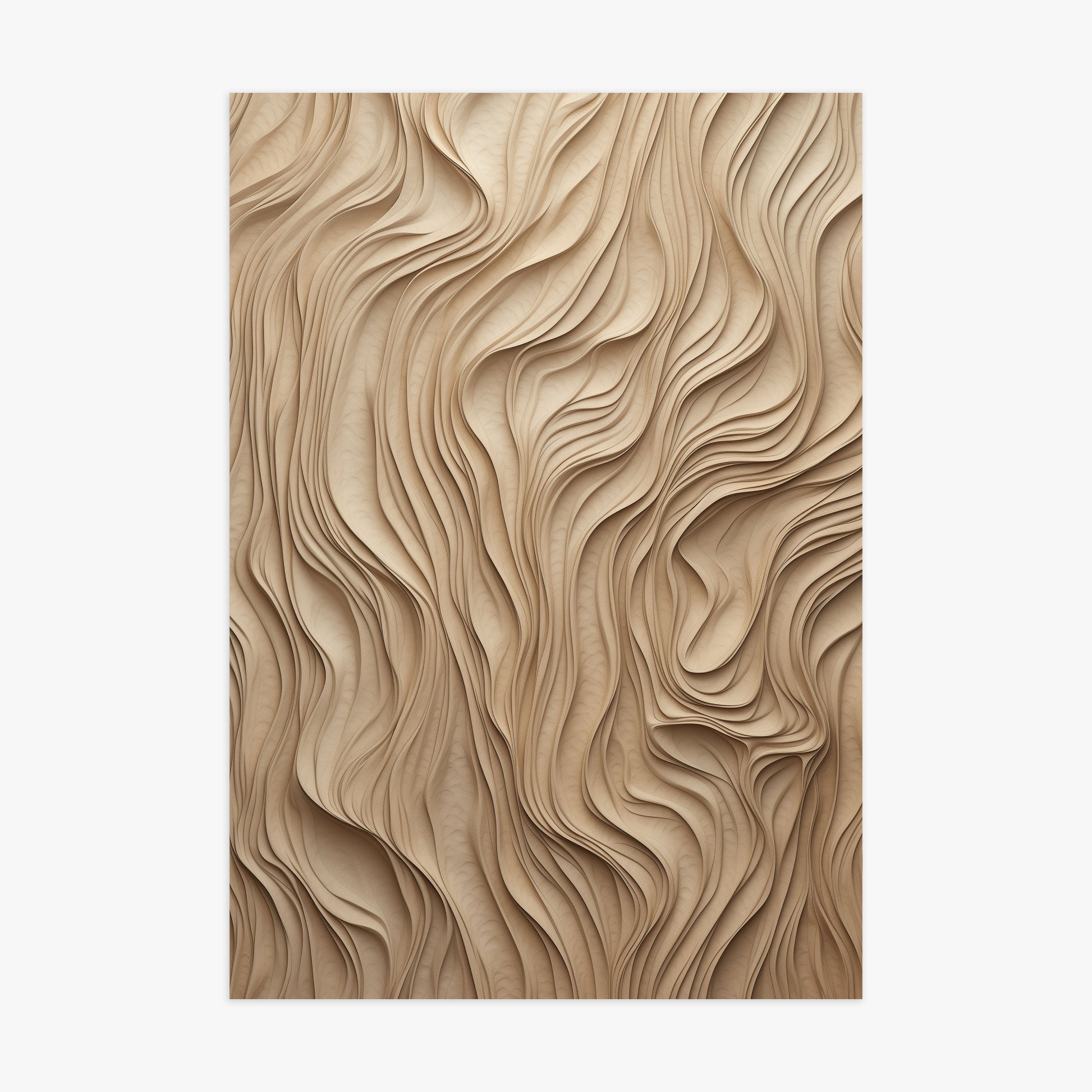 Golden Waves, 70x100cm Poster Unframed