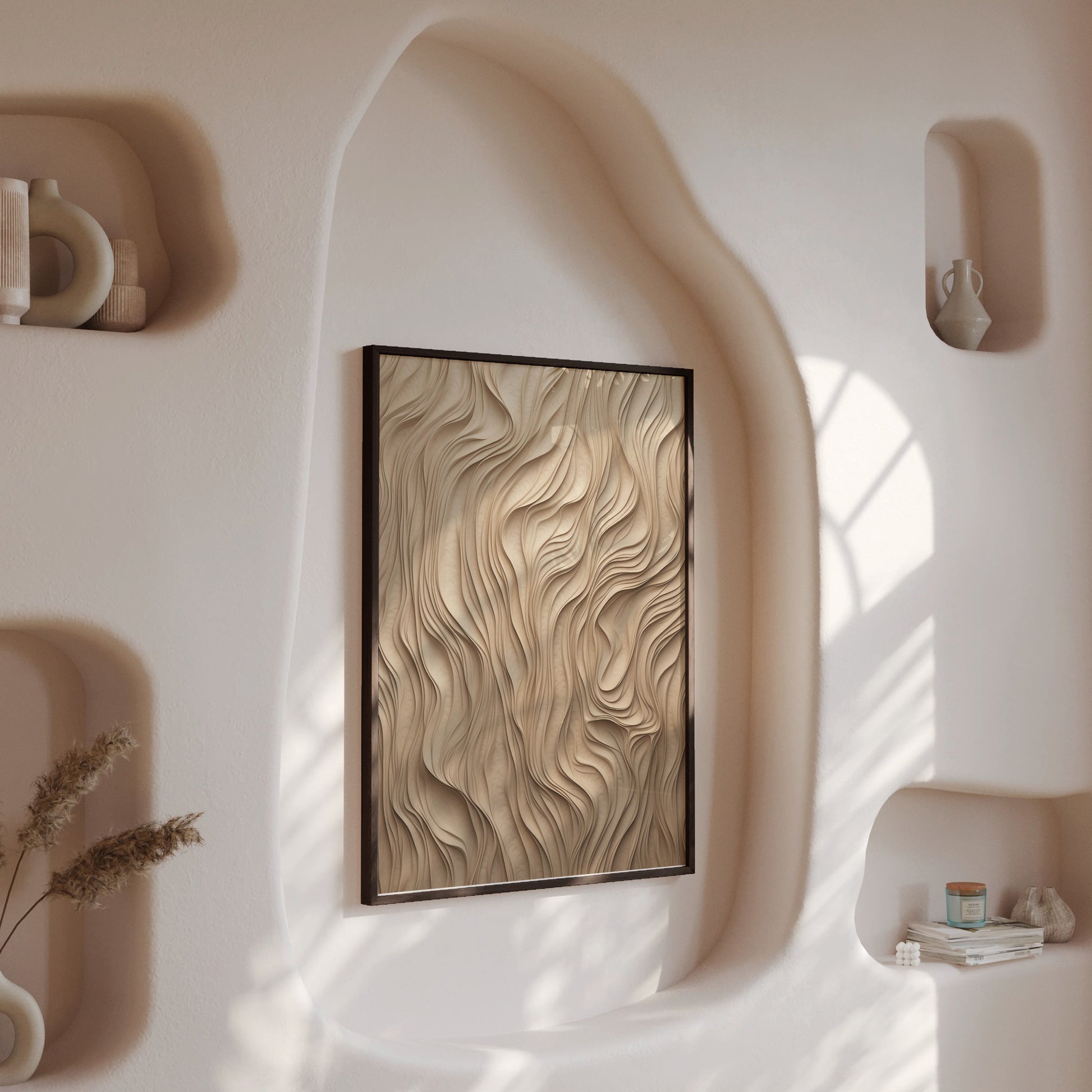 Design Concept No. 13 for Golden Waves Modern Poster Art