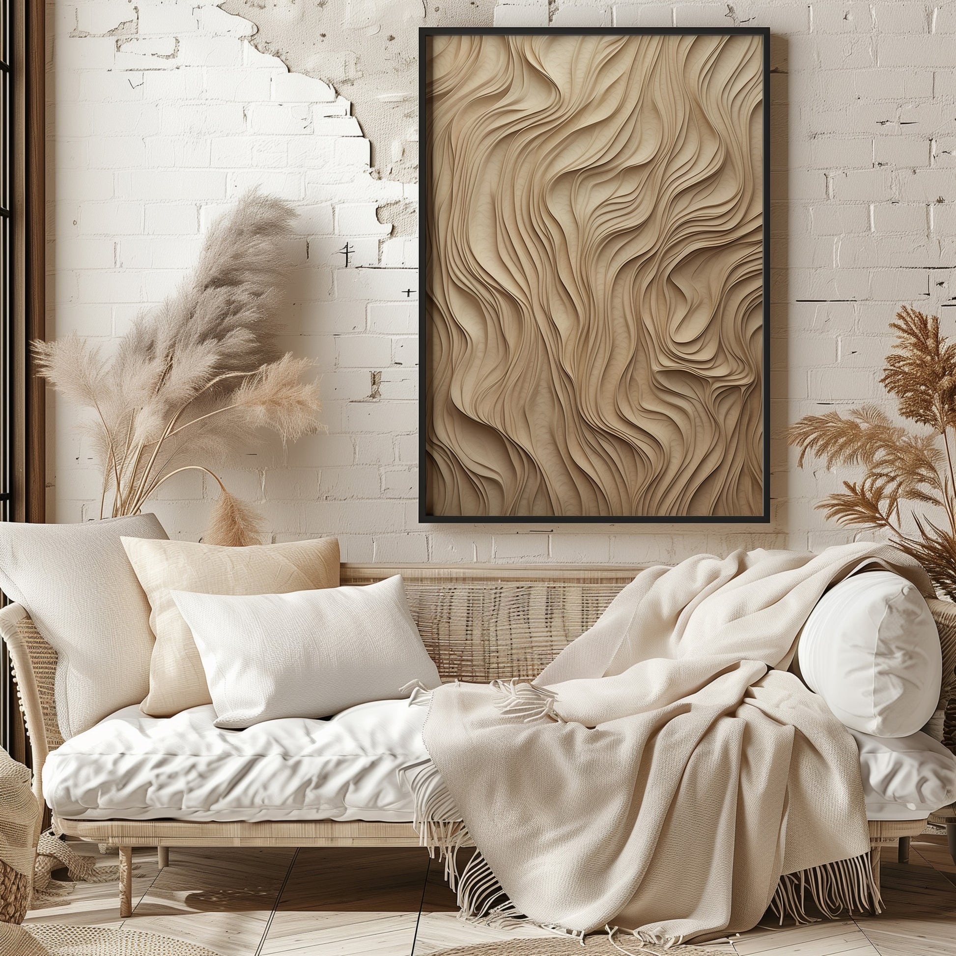 Design Concept No. 29 for Golden Waves Modern Poster Art