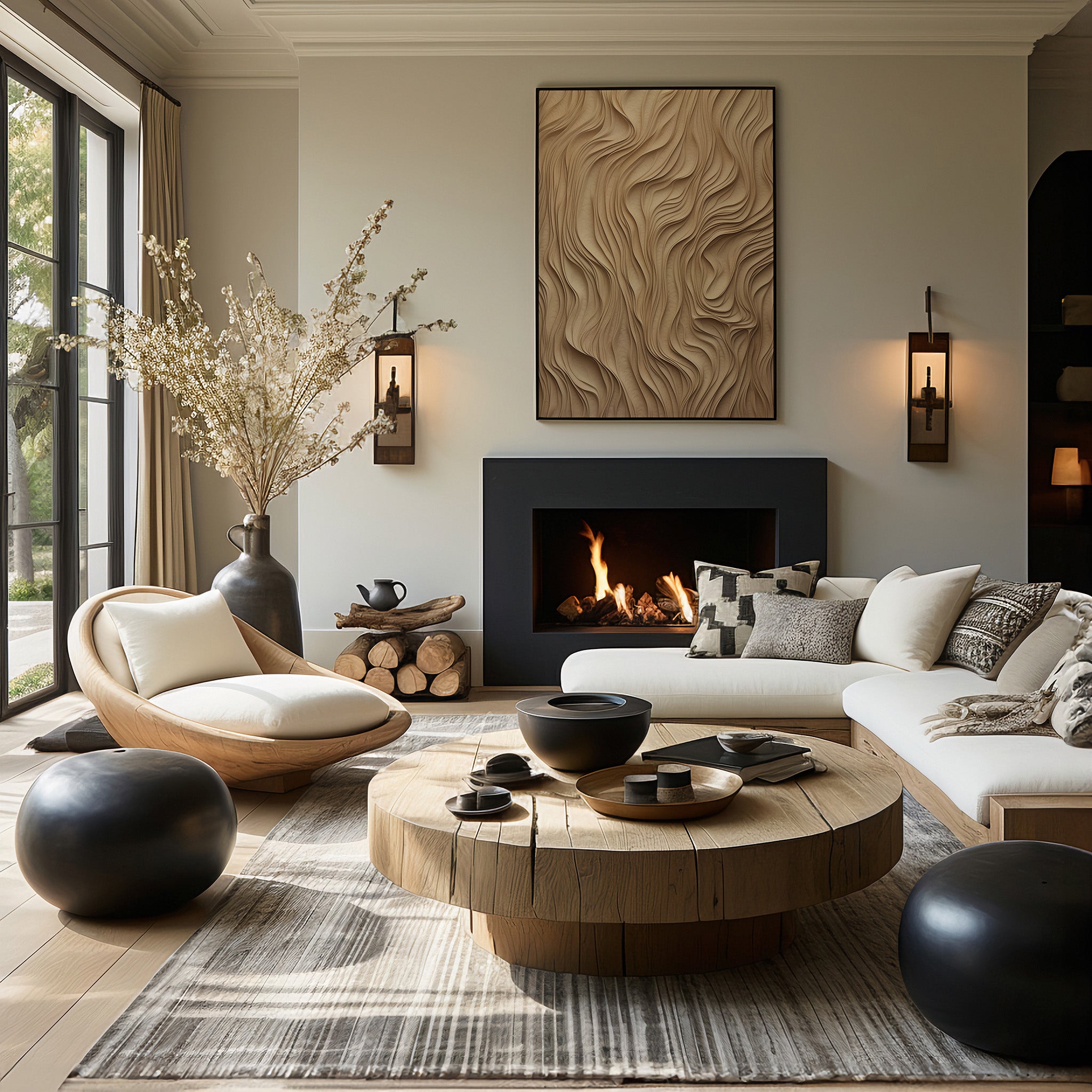 Design Concept No. 39 for Golden Waves Modern Poster Art