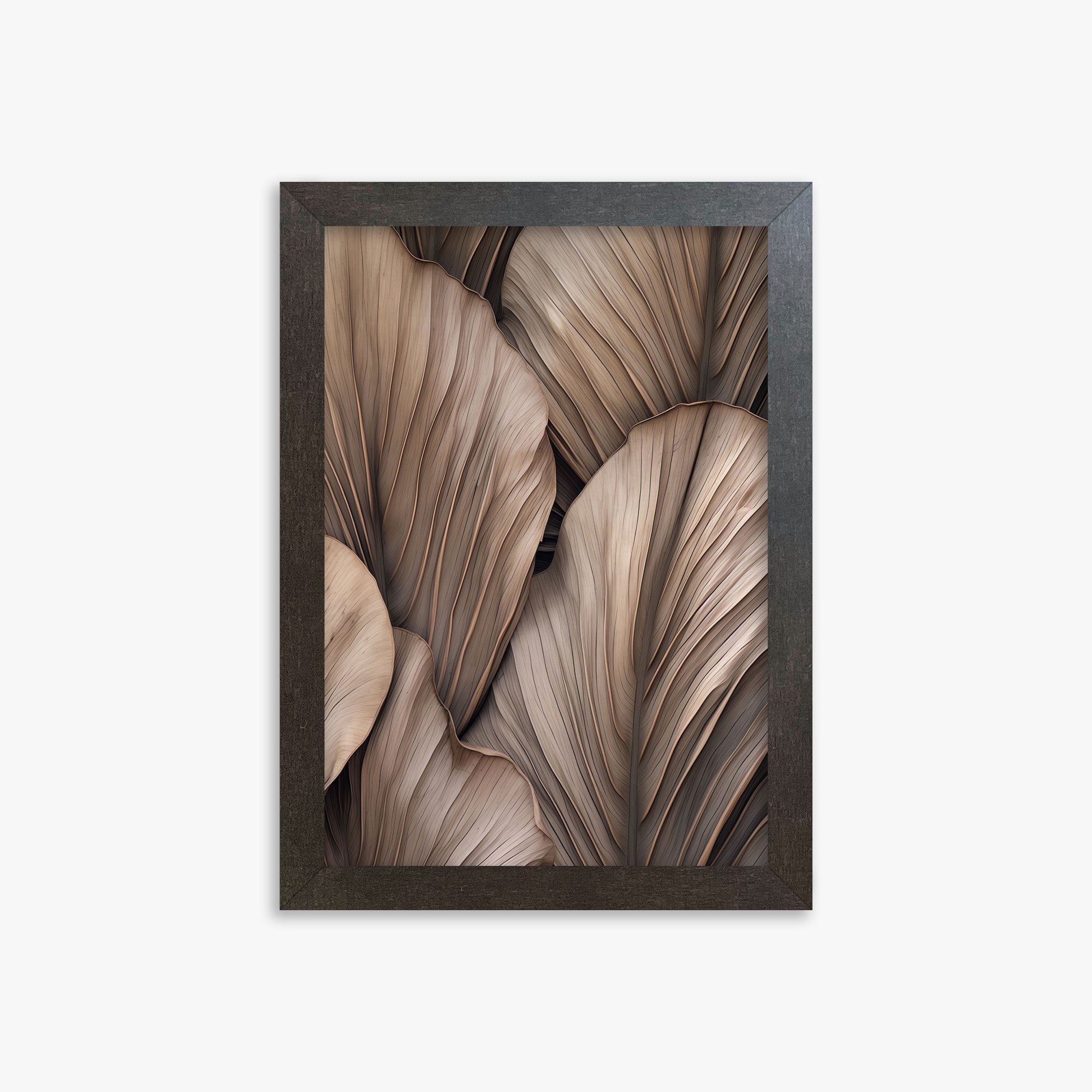 Desert Fan Palms, 21x30cm Framed Poster With Espresso Frame