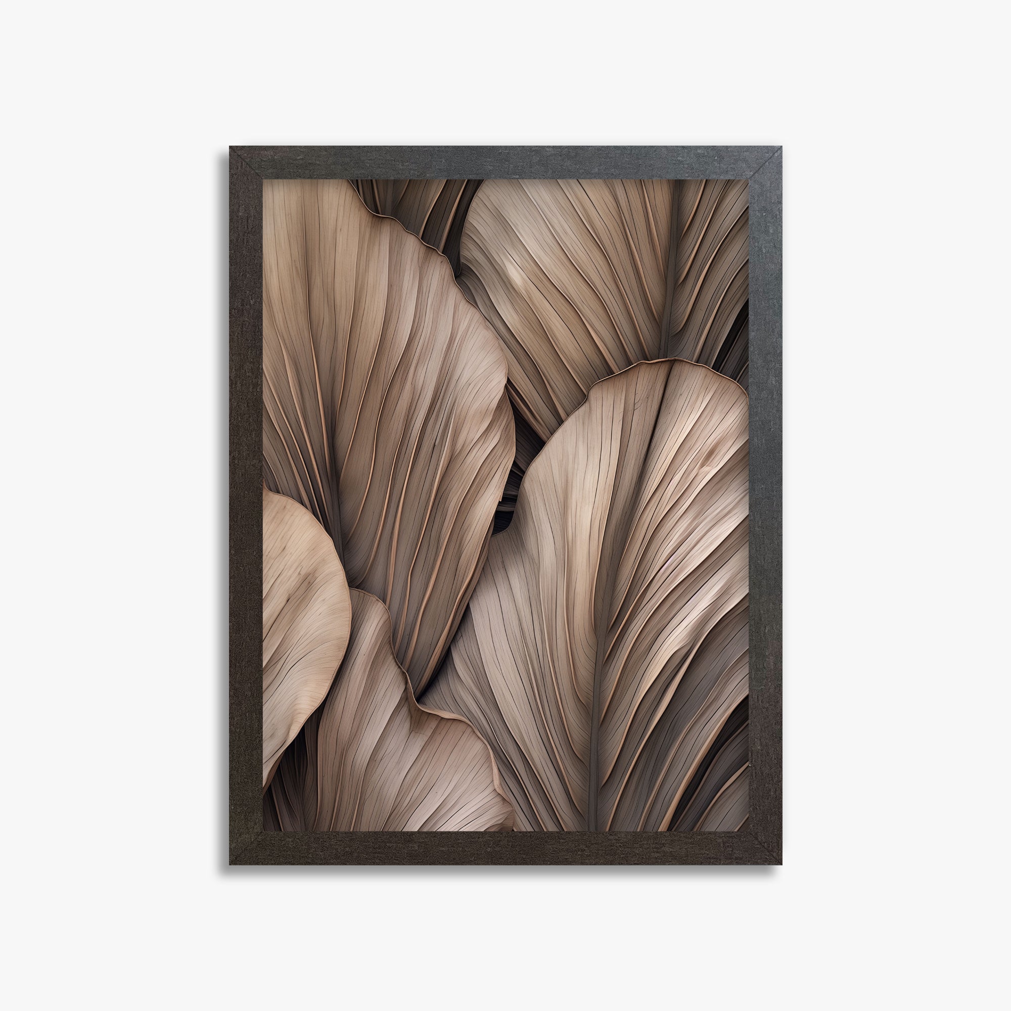 Desert Fan Palms, 30x40cm Framed Poster With Espresso Frame