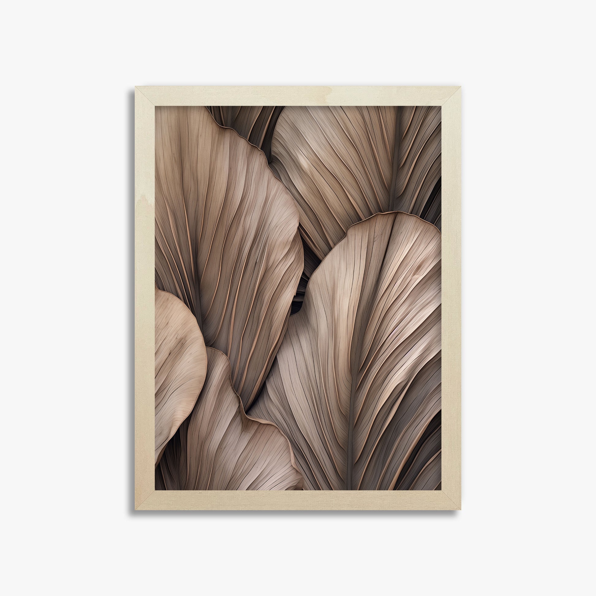 Desert Fan Palms, 30x40cm Framed Poster With Lime Wood Frame
