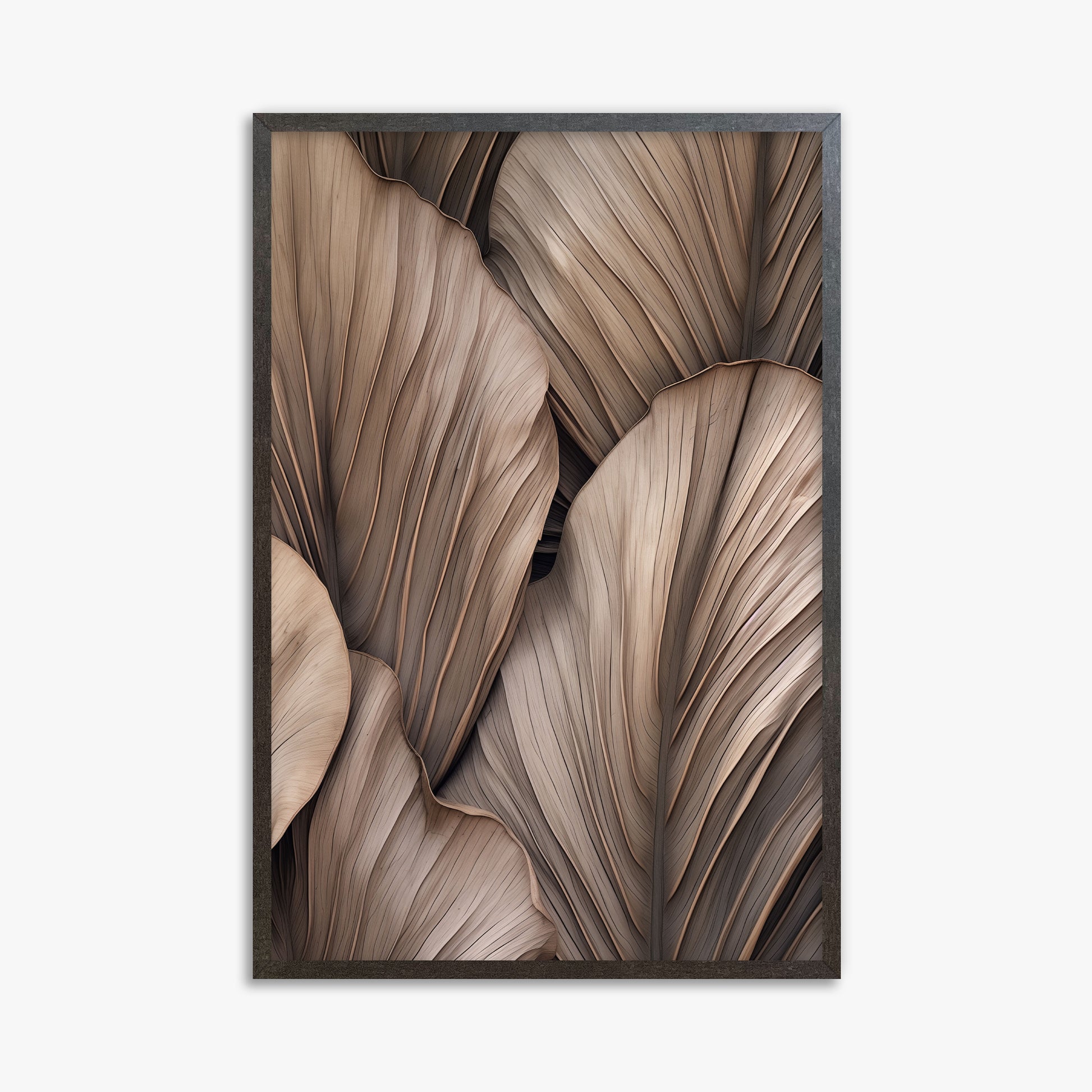 Desert Fan Palms, 61x91cm Framed Poster With Espresso Frame