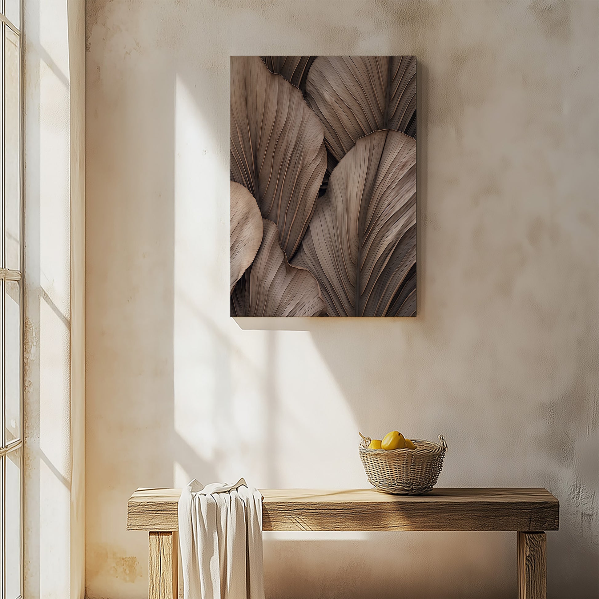 Design Concept No. 54 for Desert Fan Palms Modern Satin Canvas Poster Art