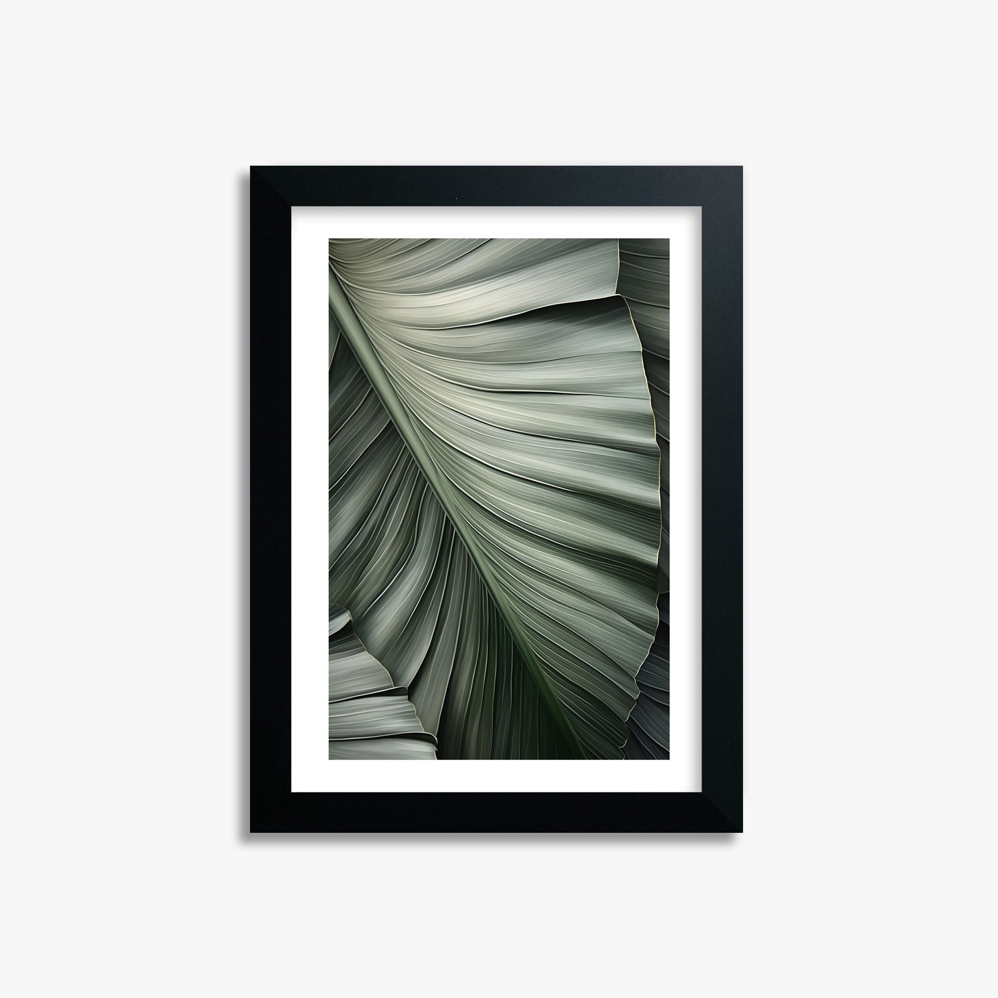 Palm Canopy, 21x30cm Framed Poster With Black Frame