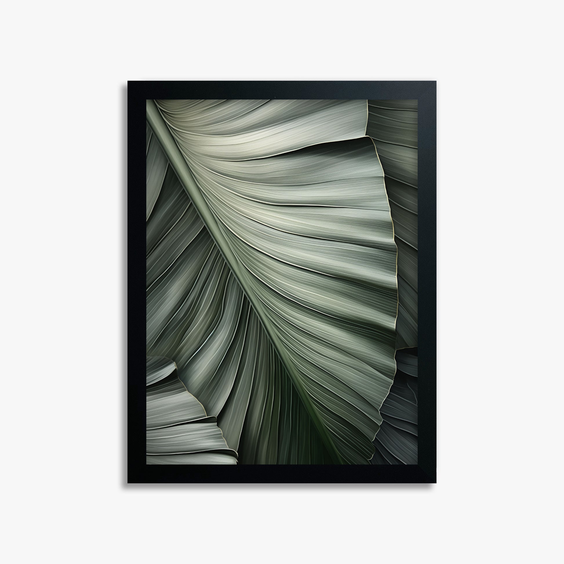 Palm Canopy, 30x40cm Framed Poster With Black Frame